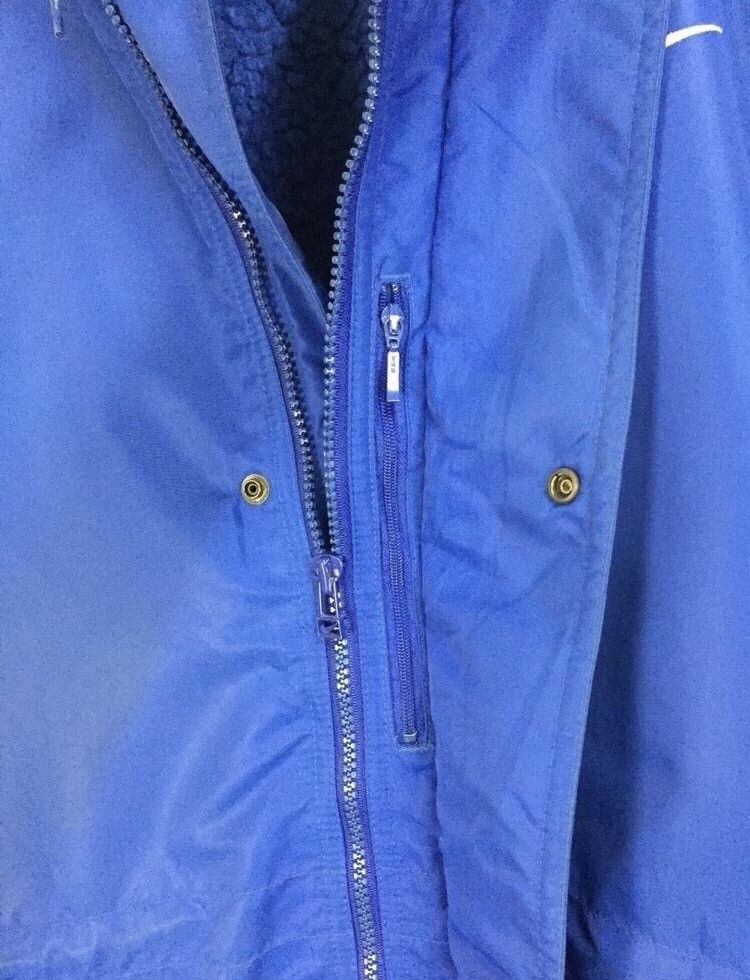 Nike × Vintage Vtg Big Swoosh Sherpa Lining Oversized Hoodie Jacket Size US M / EU 48-50 / 2 - 7 Thumbnail
