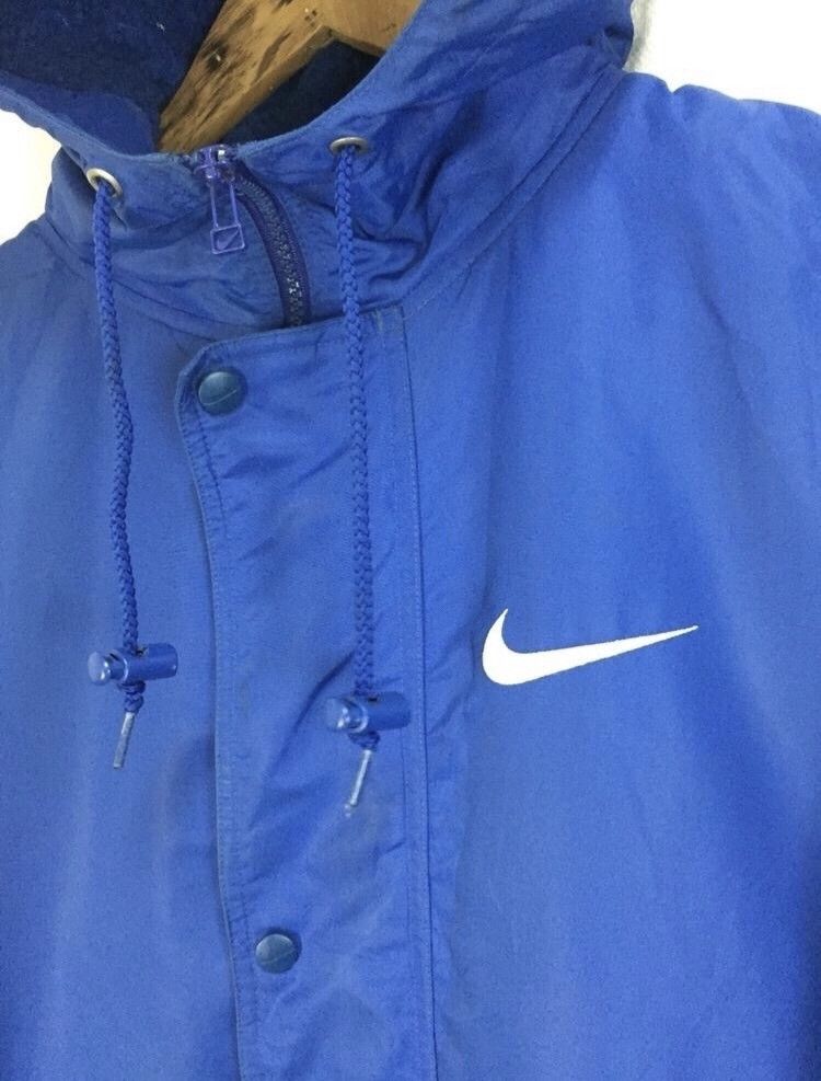 Nike × Vintage Vtg Big Swoosh Sherpa Lining Oversized Hoodie Jacket Size US M / EU 48-50 / 2 - 4 Thumbnail