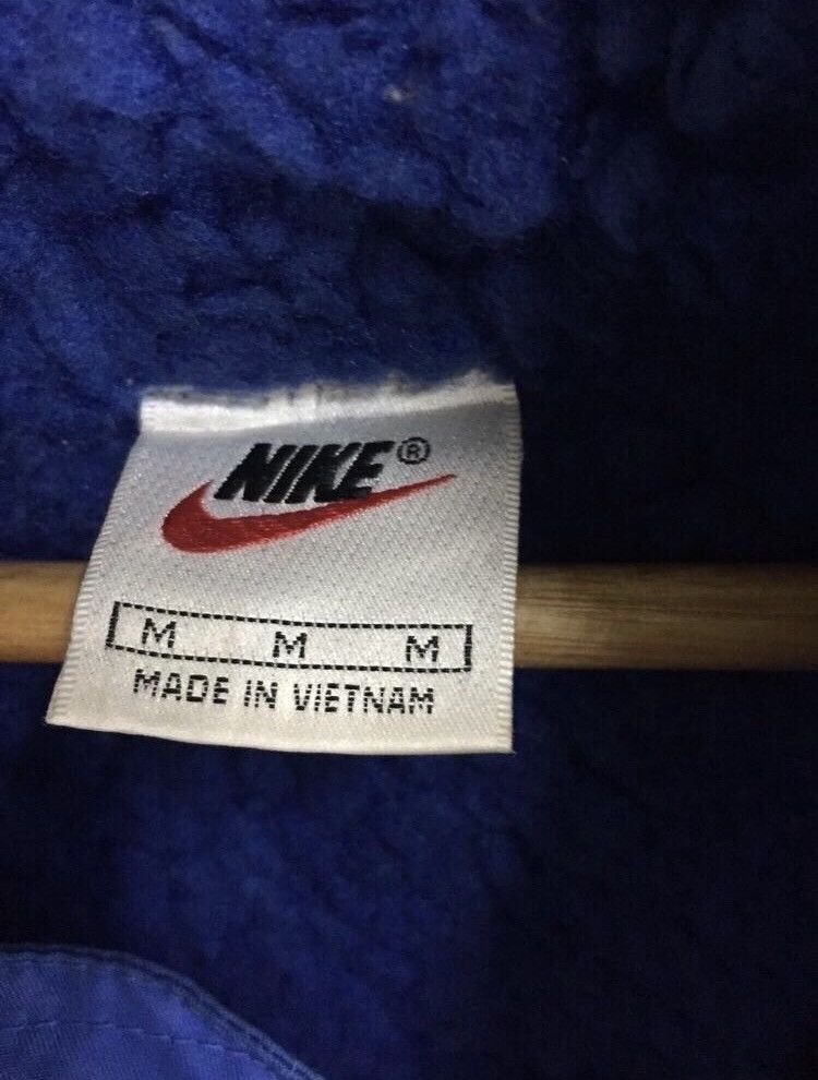 Nike × Vintage Vtg Big Swoosh Sherpa Lining Oversized Hoodie Jacket Size US M / EU 48-50 / 2 - 9 Thumbnail