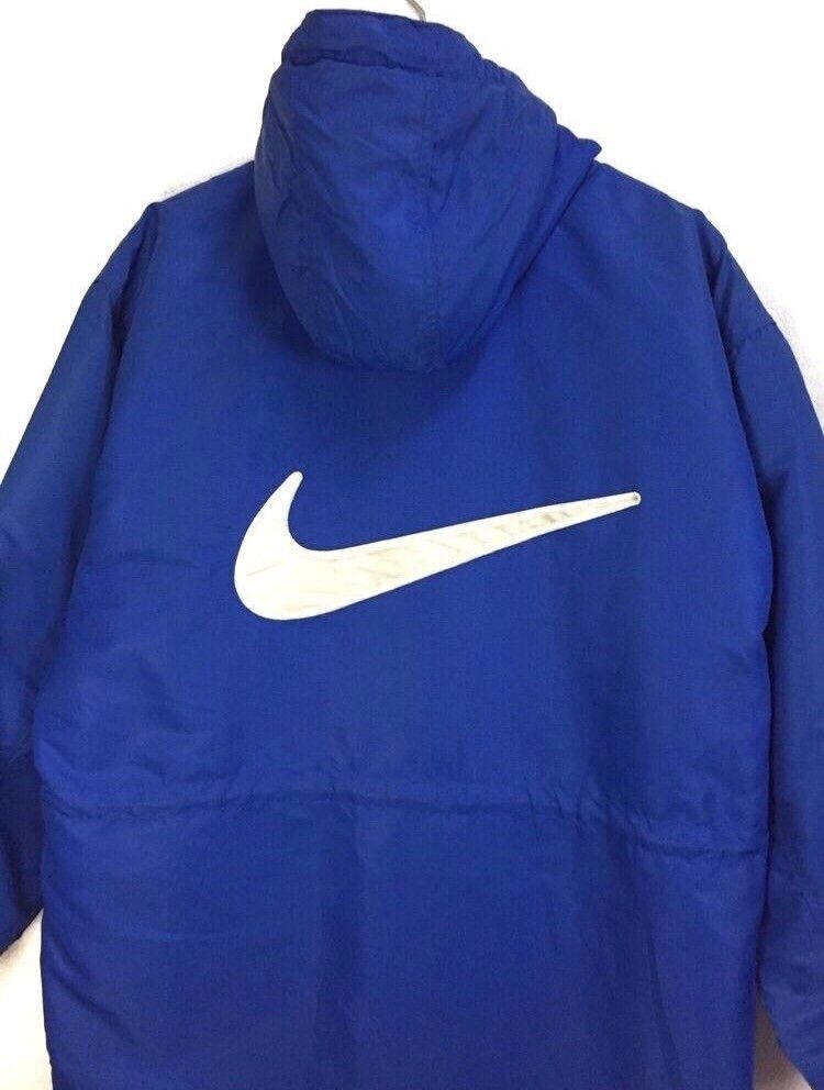 Nike Vtg Big Swoosh Sherpa Lining Oversized Hoodie Jacket Size US M / EU 48-50 / 2 - 1 Preview
