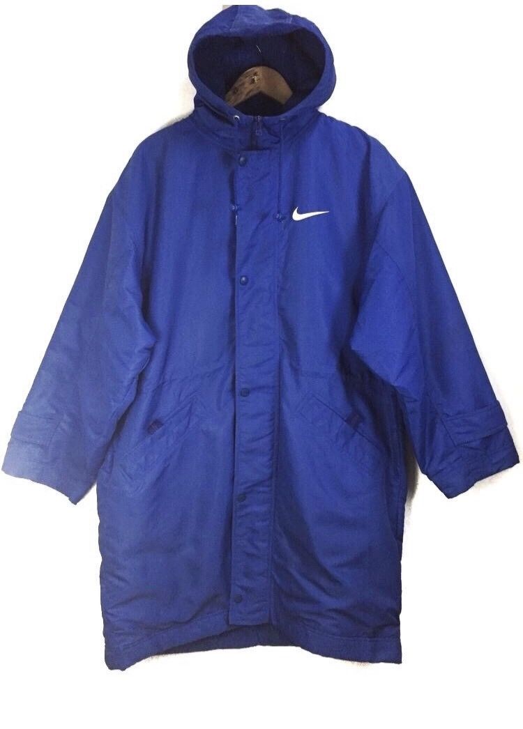 Nike Vtg Big Swoosh Sherpa Lining Oversized Hoodie Jacket Size US M / EU 48-50 / 2 - 2 Preview
