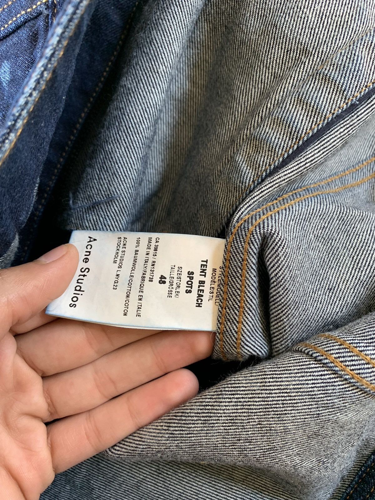 Acne Studios Tent Denim Jacket in Dark Blue Size US M / EU 48-50 / 2 - 10 Thumbnail