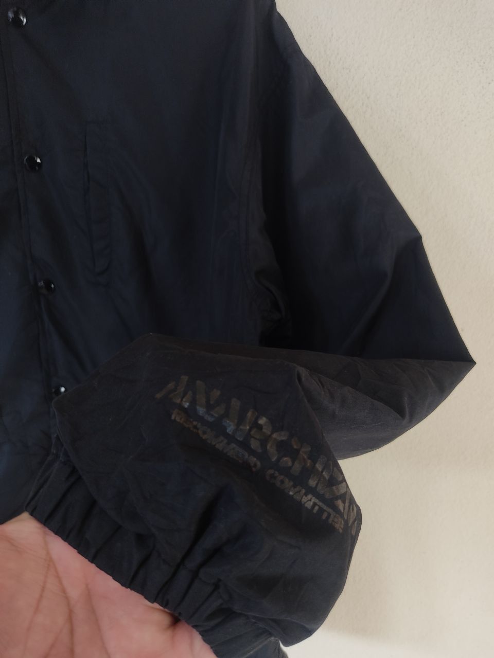 Japanese Brand COSAMENTAL AGAINST INTERPRETATION BLACK COACH JACKET Size US L / EU 52-54 / 3 - 4 Thumbnail