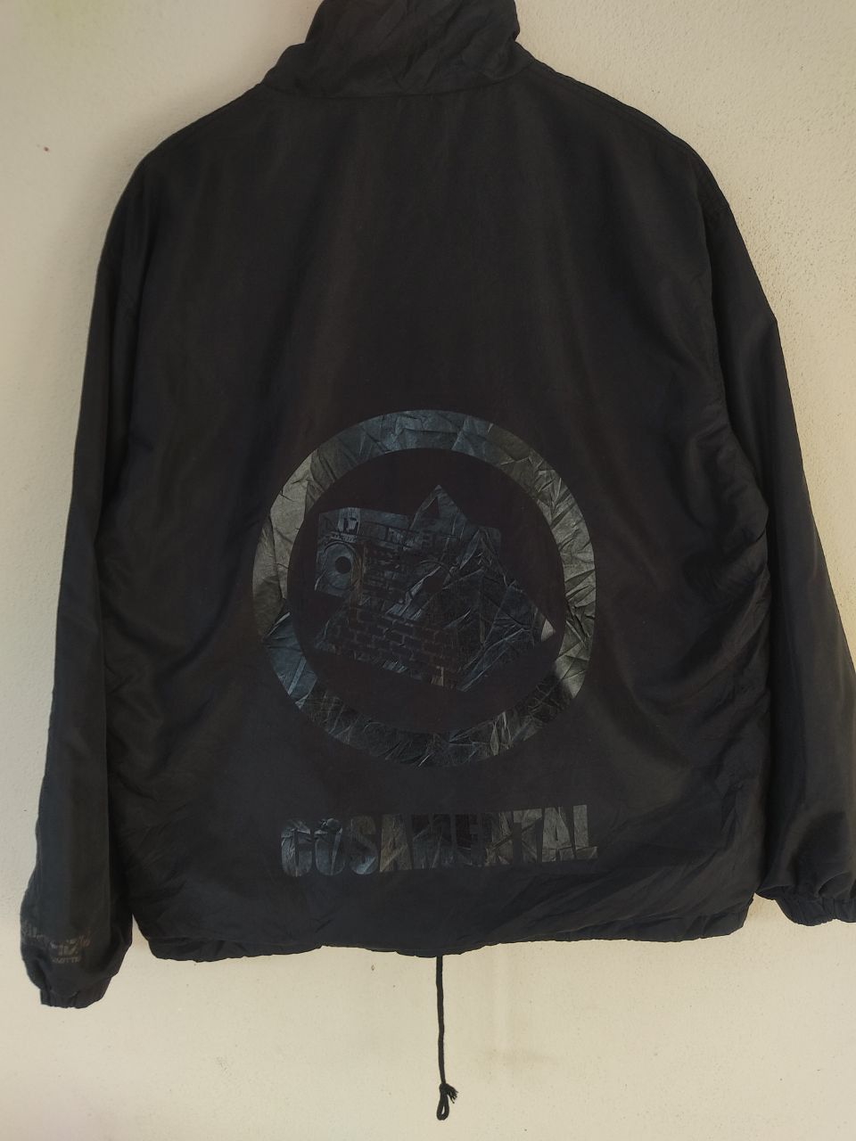 Japanese Brand COSAMENTAL AGAINST INTERPRETATION BLACK COACH JACKET Size US L / EU 52-54 / 3 - 3 Thumbnail