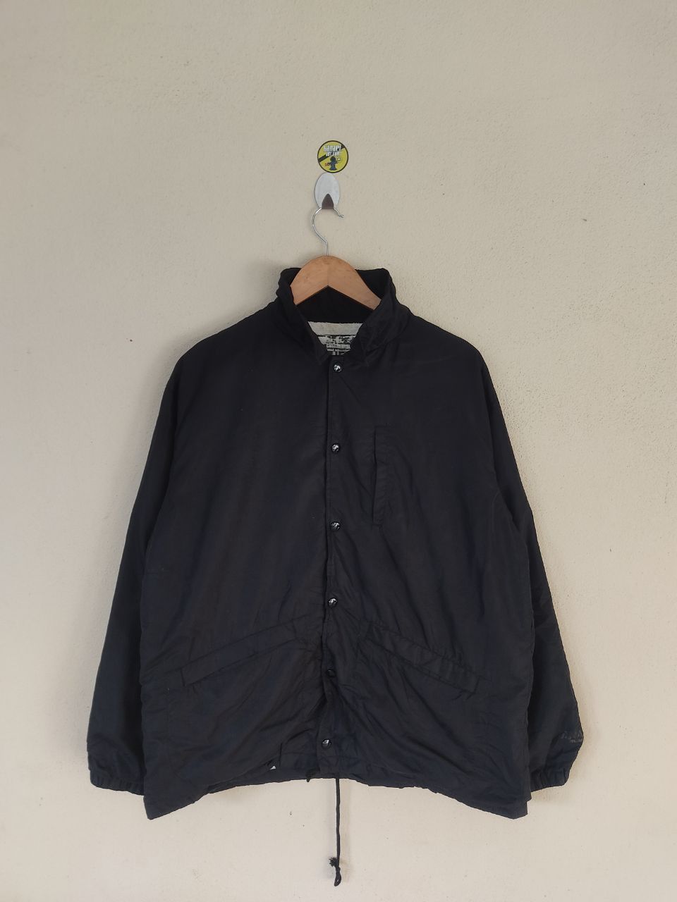Japanese Brand COSAMENTAL AGAINST INTERPRETATION BLACK COACH JACKET Size US L / EU 52-54 / 3 - 2 Thumbnail