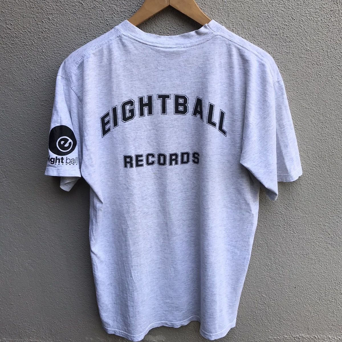 Band Tees × Vintage Vintage 90s EIGHTBALL RECORDS tee house techno rave Size US M / EU 48-50 / 2 - 3 Thumbnail
