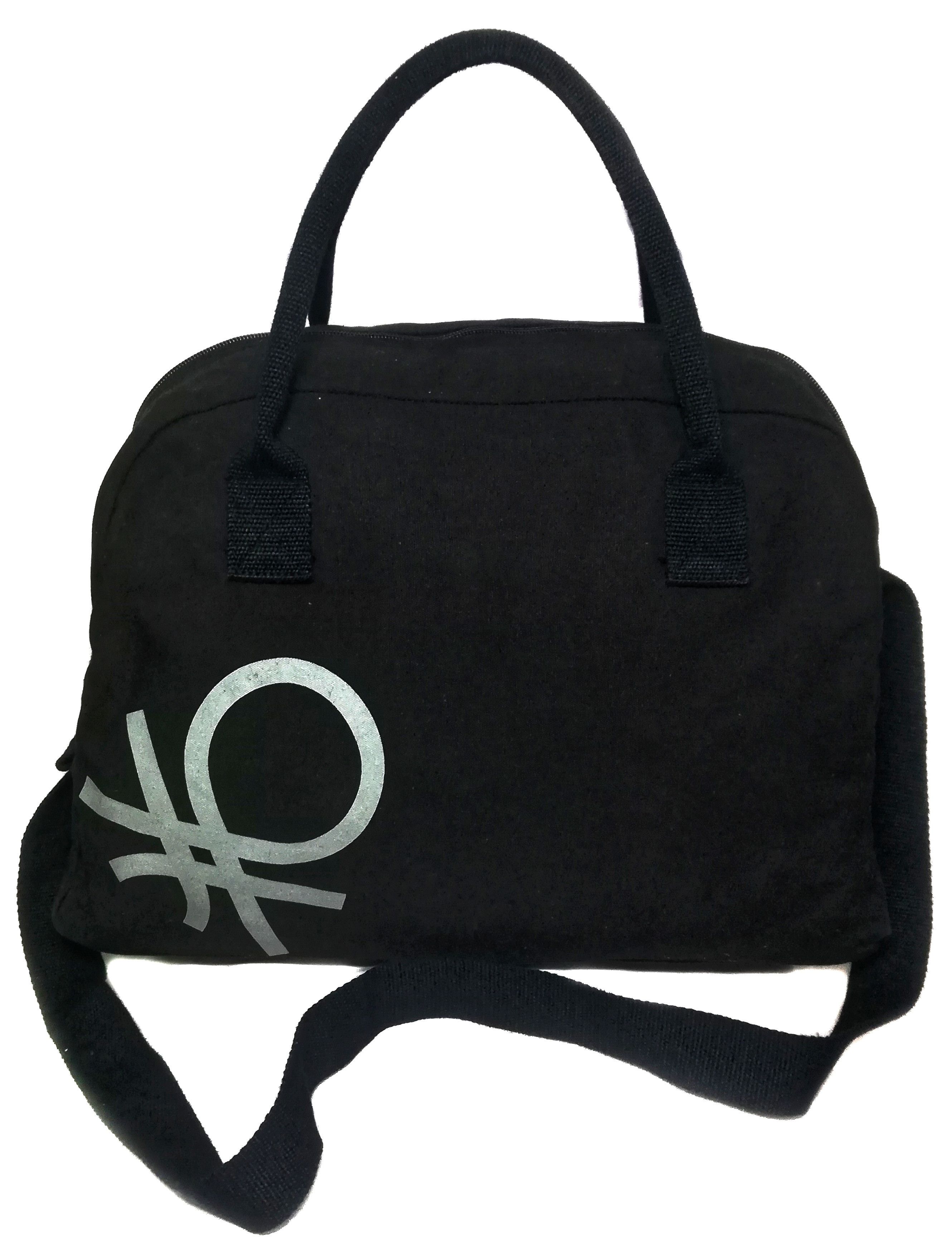 United Colors Of Benetton 🔥United Colors Of Benetton Big Logo Travel Bag Cotton 100% Size ONE SIZE - 4 Thumbnail