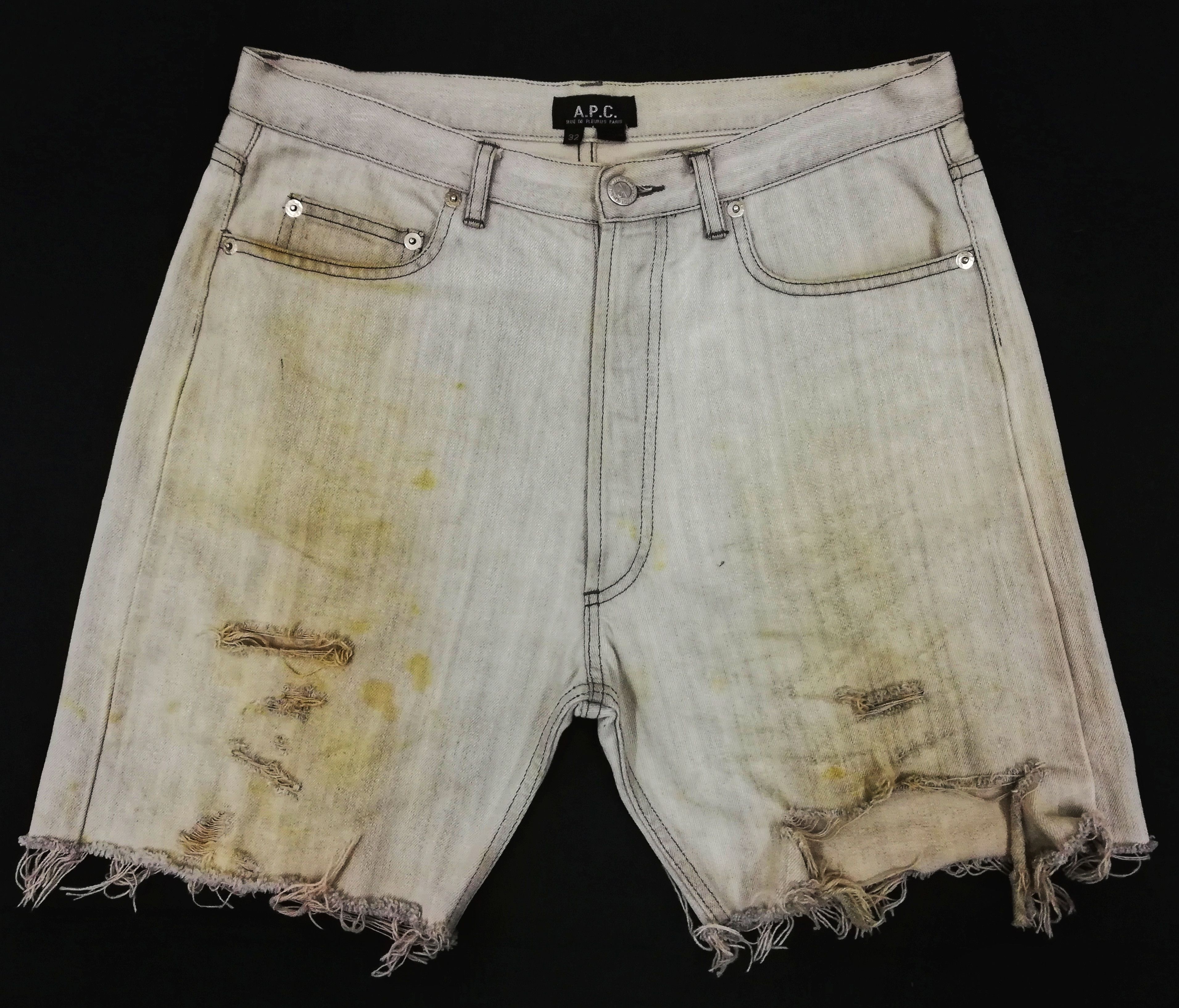 A.P.C. 🔥A.P.C. Rue De Fleuris Paris Distressed Denim Pants🔥 Size US 32 / EU 48 - 2 Thumbnail