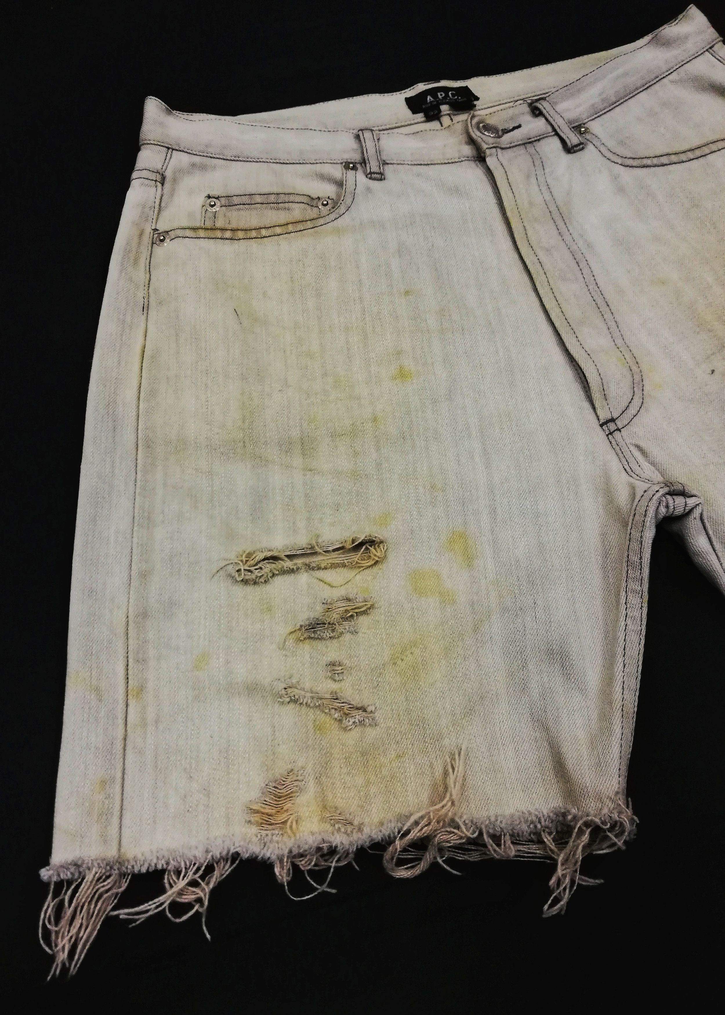 A.P.C. 🔥A.P.C. Rue De Fleuris Paris Distressed Denim Pants🔥 Size US 32 / EU 48 - 4 Thumbnail