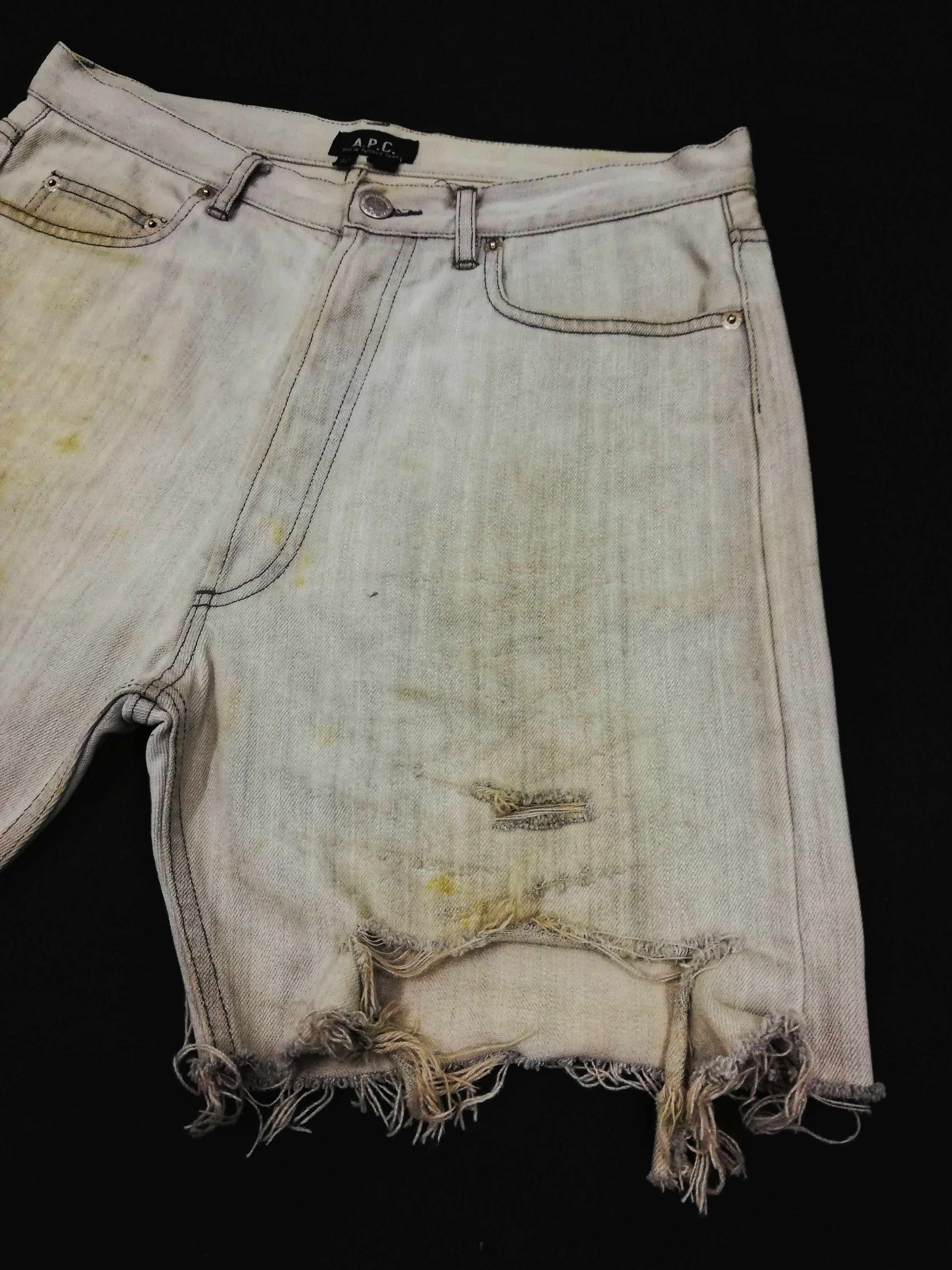 A.P.C. 🔥A.P.C. Rue De Fleuris Paris Distressed Denim Pants🔥 Size US 32 / EU 48 - 3 Thumbnail