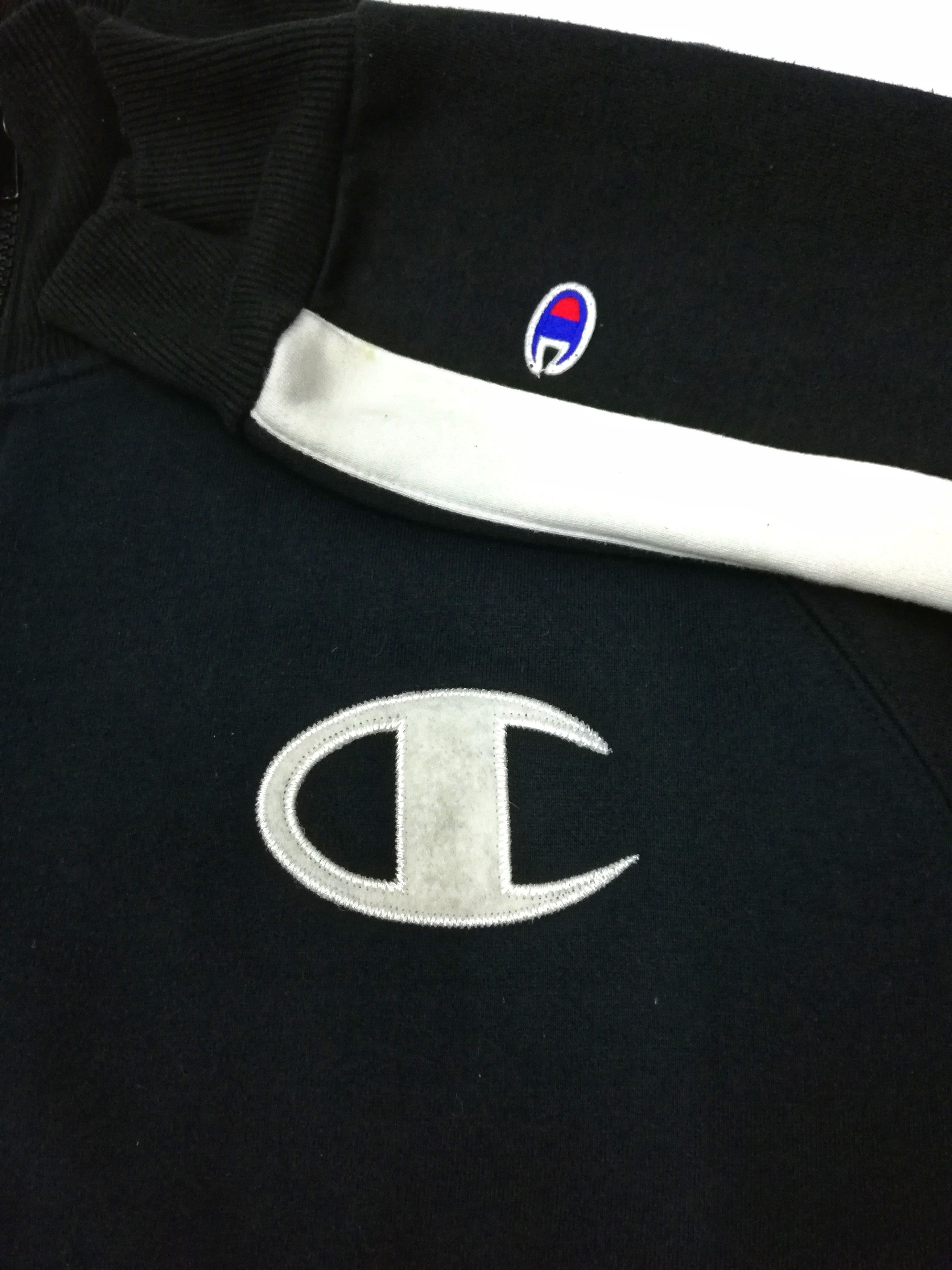 Champion 🔥Rare!! Champion Big Logo Zipper Sweater / Warm Jacket🔥 Size US L / EU 52-54 / 3 - 5 Thumbnail