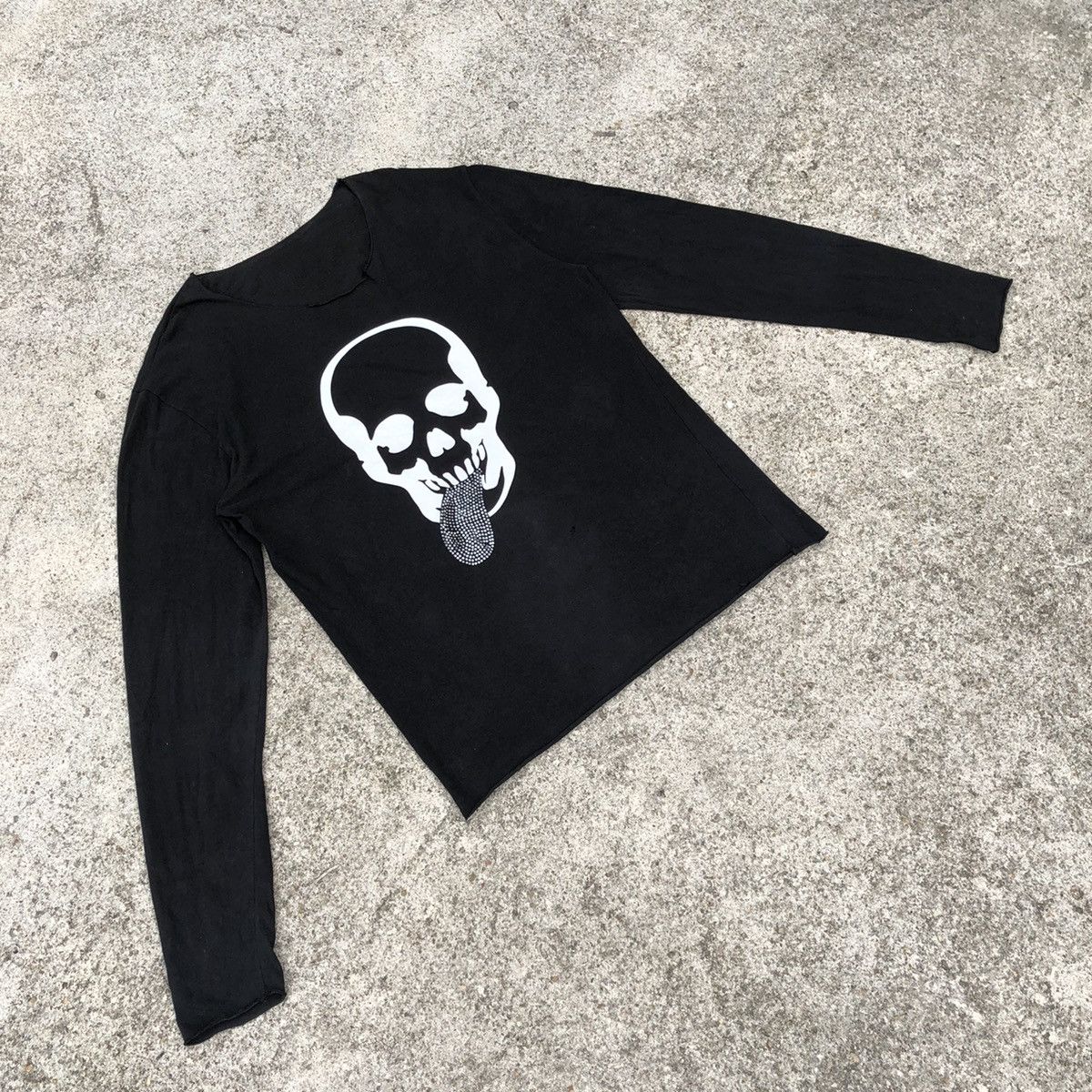 image of Lucien Pellat Finet Big Skull Seditionaries Punk Styles Tee in Black, Men's (Size Large)