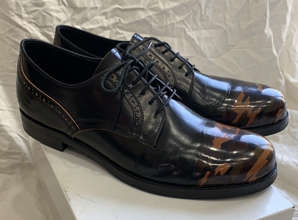 Maison MIHARA YASUHIRO Mihara Yasuhiro camouflage fade brown derby Size US 11 / EU 44 - 4 Thumbnail