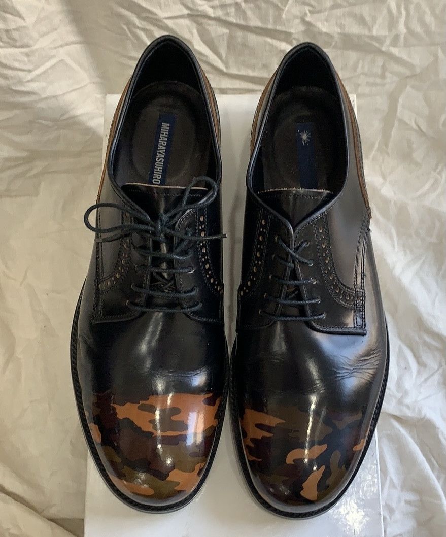 Maison MIHARA YASUHIRO Mihara Yasuhiro camouflage fade brown derby Size US 11 / EU 44 - 1 Thumbnail