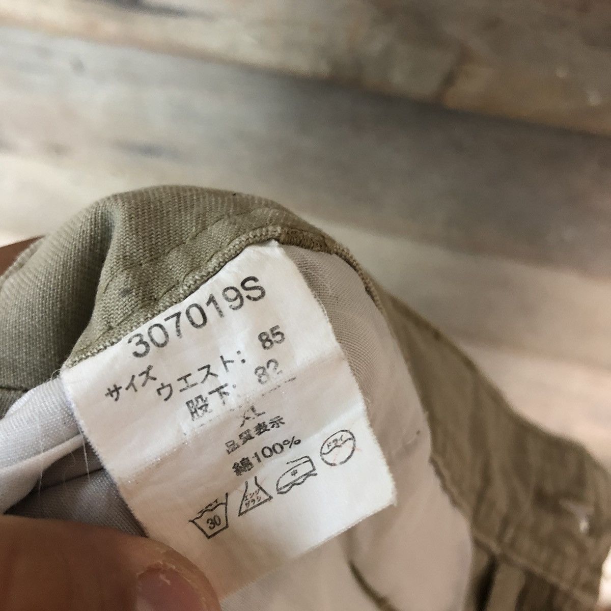 Japanese Brand Six-Star Cream Multipocket Cargo Pants #3002 Size US 32 / EU 48 - 13 Thumbnail