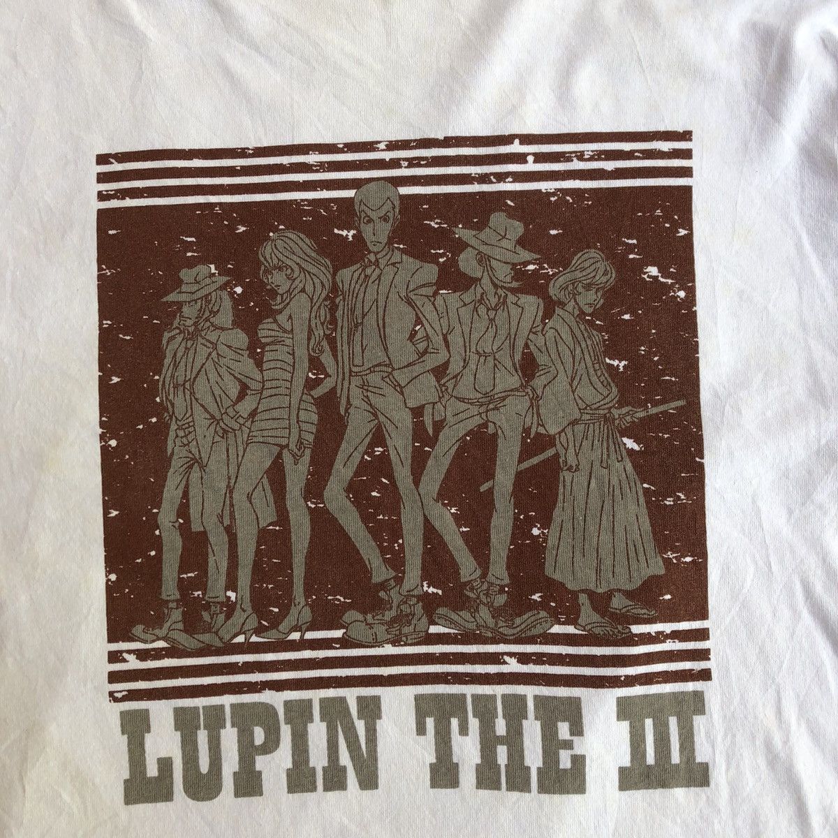 Anime × Vintage Lupin The Third Big Image Promo Japan Action Crime Movie Tee Size US S / EU 44-46 / 1 - 2 Thumbnail