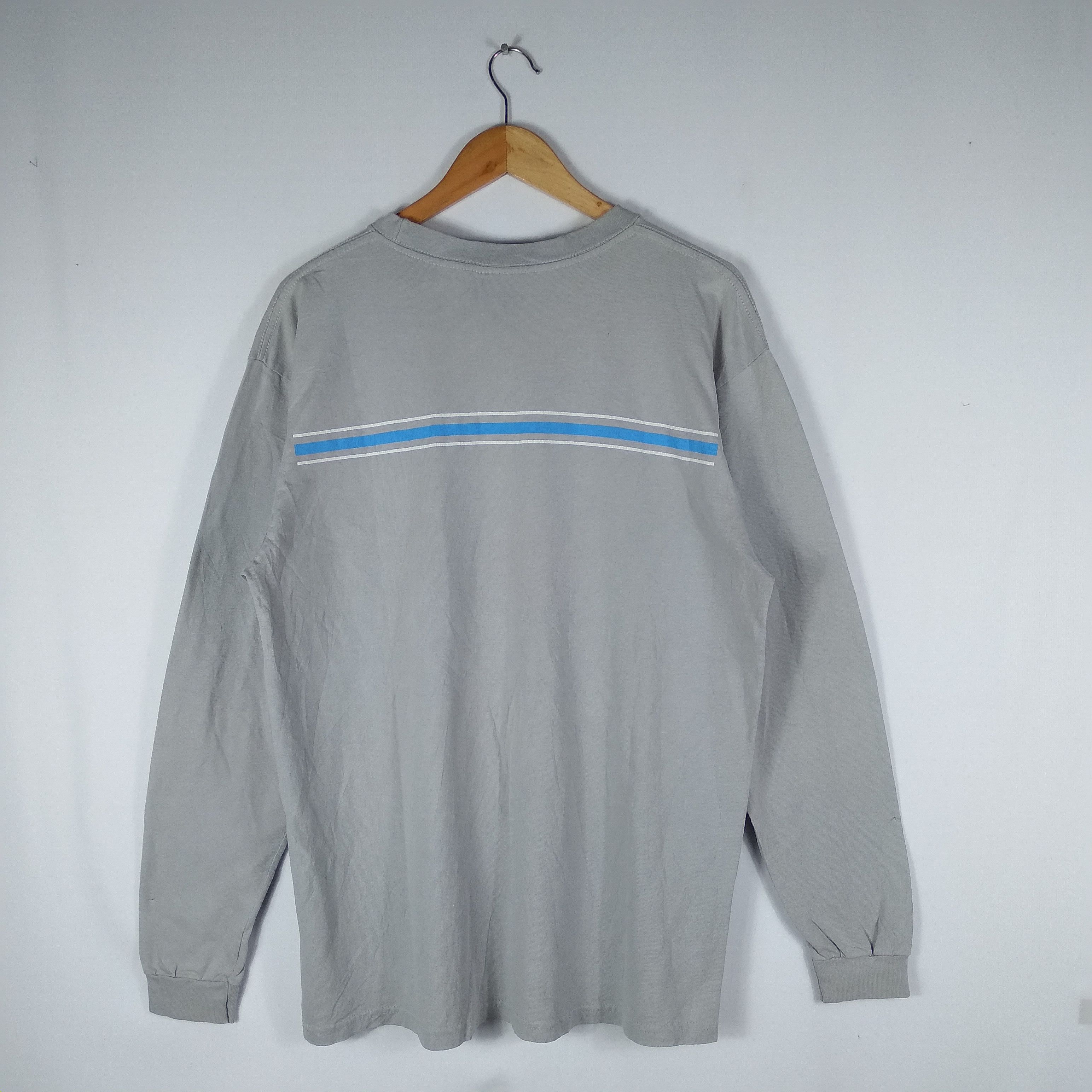Nike × Vintage Vintage Nike Small Centre Swoosh In Football Style Stripes Size US L / EU 52-54 / 3 - 4 Thumbnail