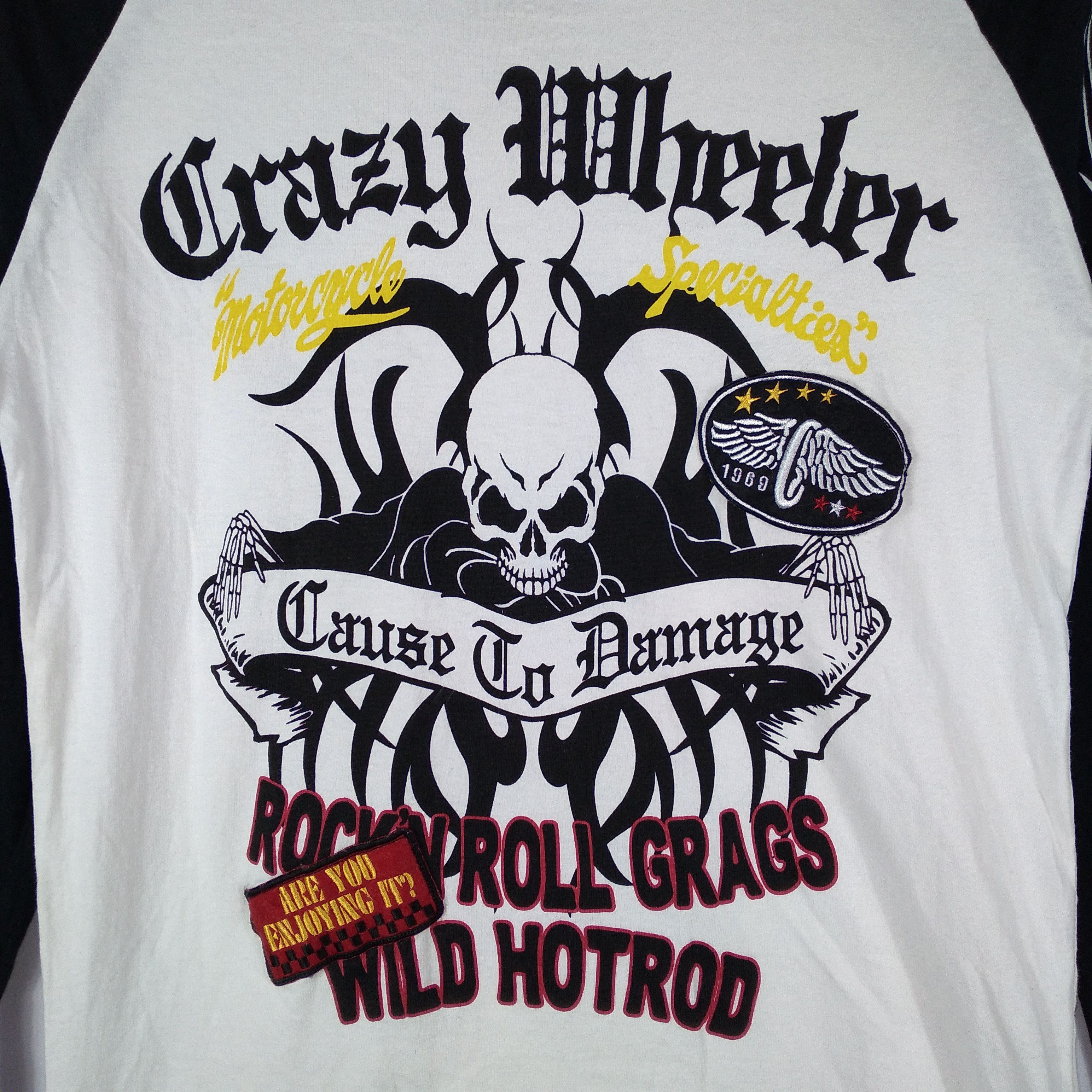 Japanese Brand Detective Struct Skull Devil Big Cross Longsleeves Tee Size US M / EU 48-50 / 2 - 3 Thumbnail