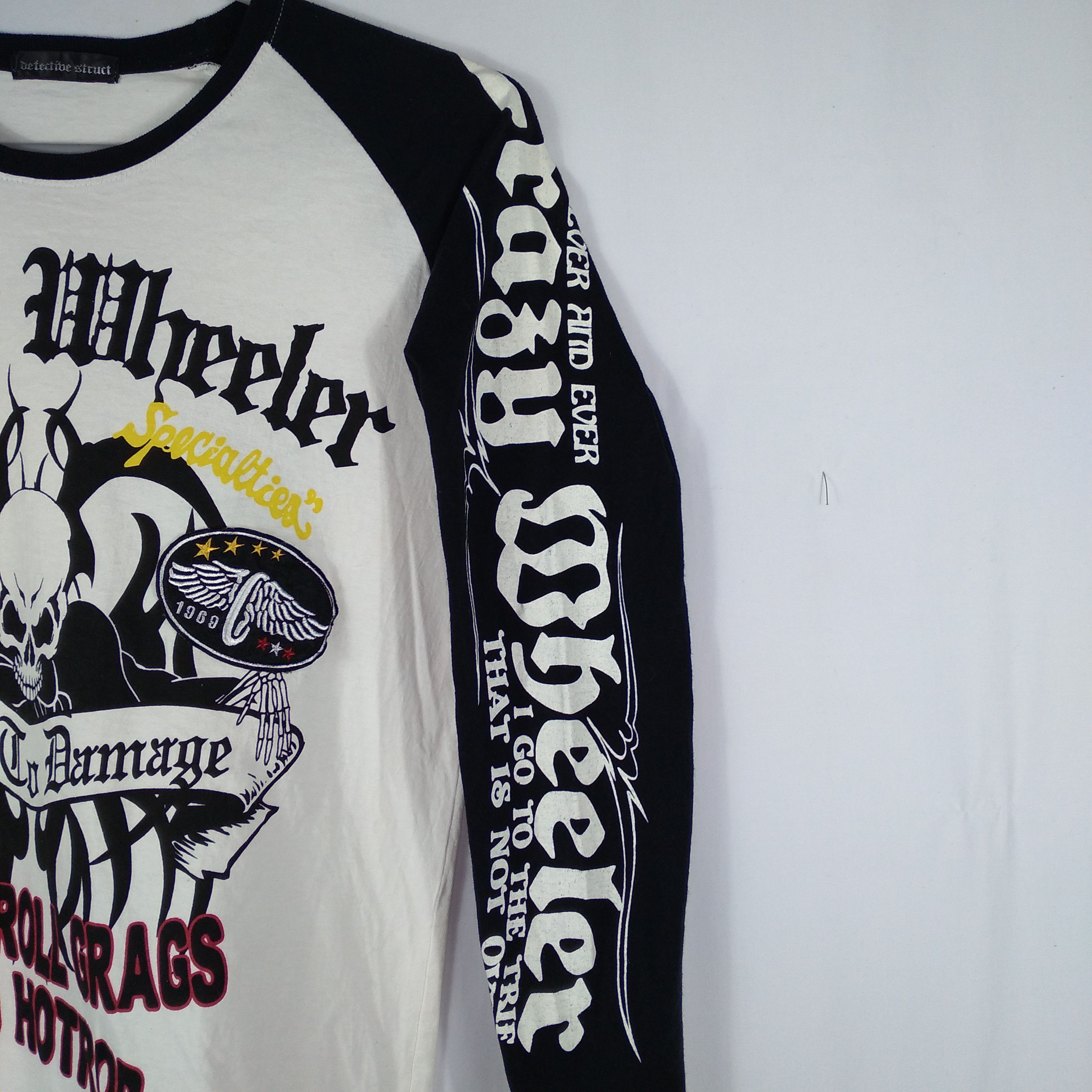 Japanese Brand Detective Struct Skull Devil Big Cross Longsleeves Tee Size US M / EU 48-50 / 2 - 8 Thumbnail