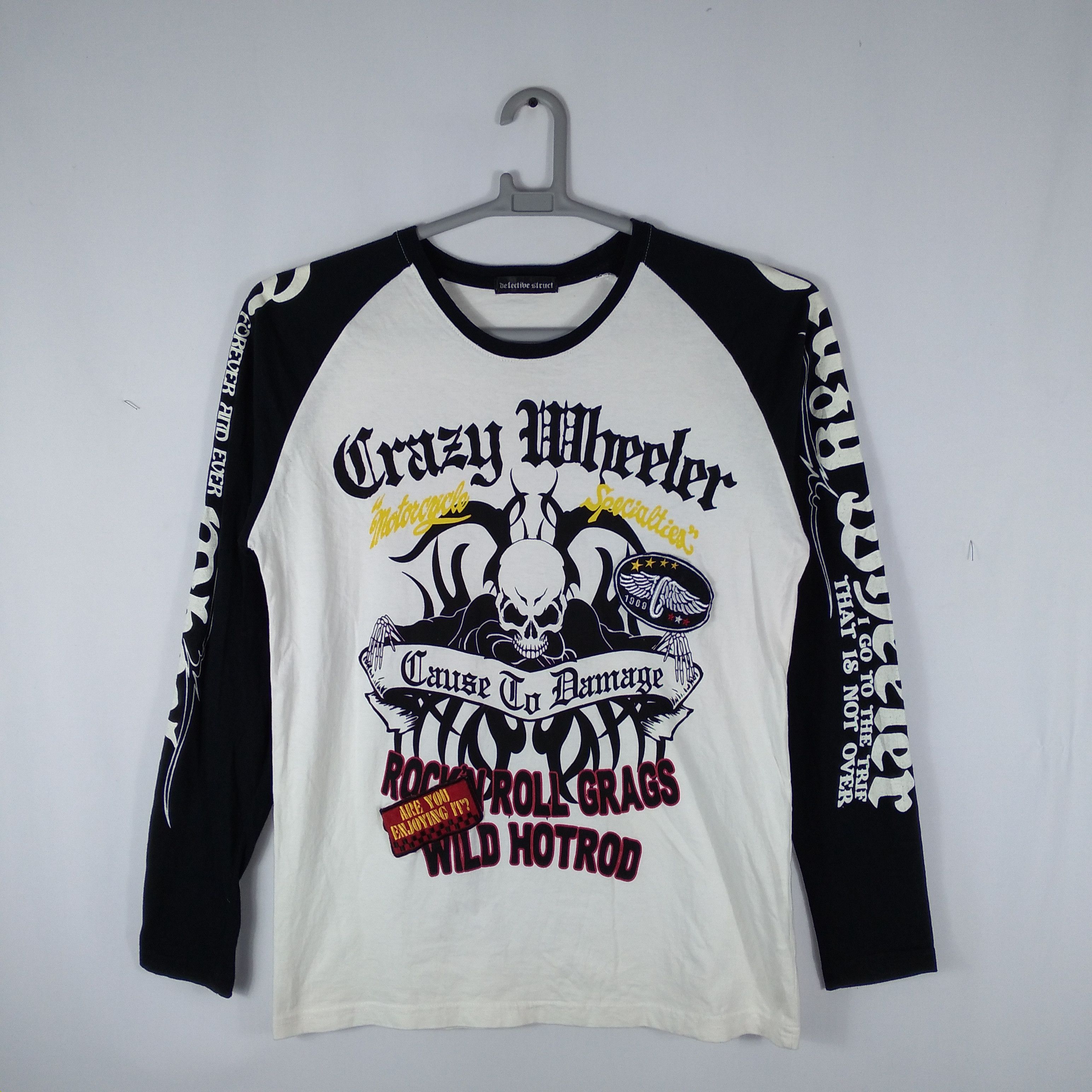 Japanese Brand Detective Struct Skull Devil Big Cross Longsleeves Tee Size US M / EU 48-50 / 2 - 1 Thumbnail