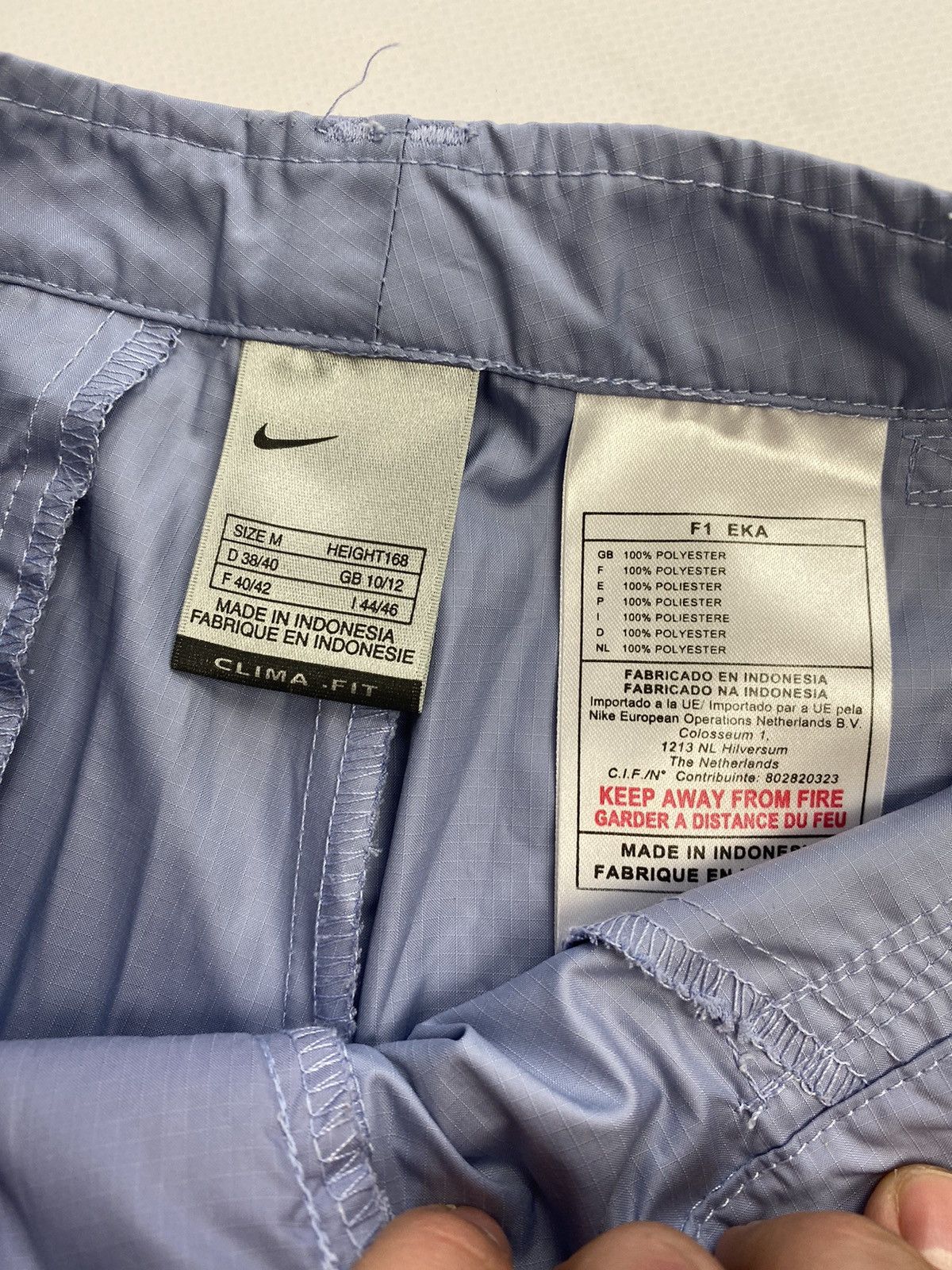 Nike × Vintage Vintage 2yk Nike Small Swoosh Clima Fit 2 in 1 Track Pants Size 28" / US 6 / IT 42 - 5 Thumbnail