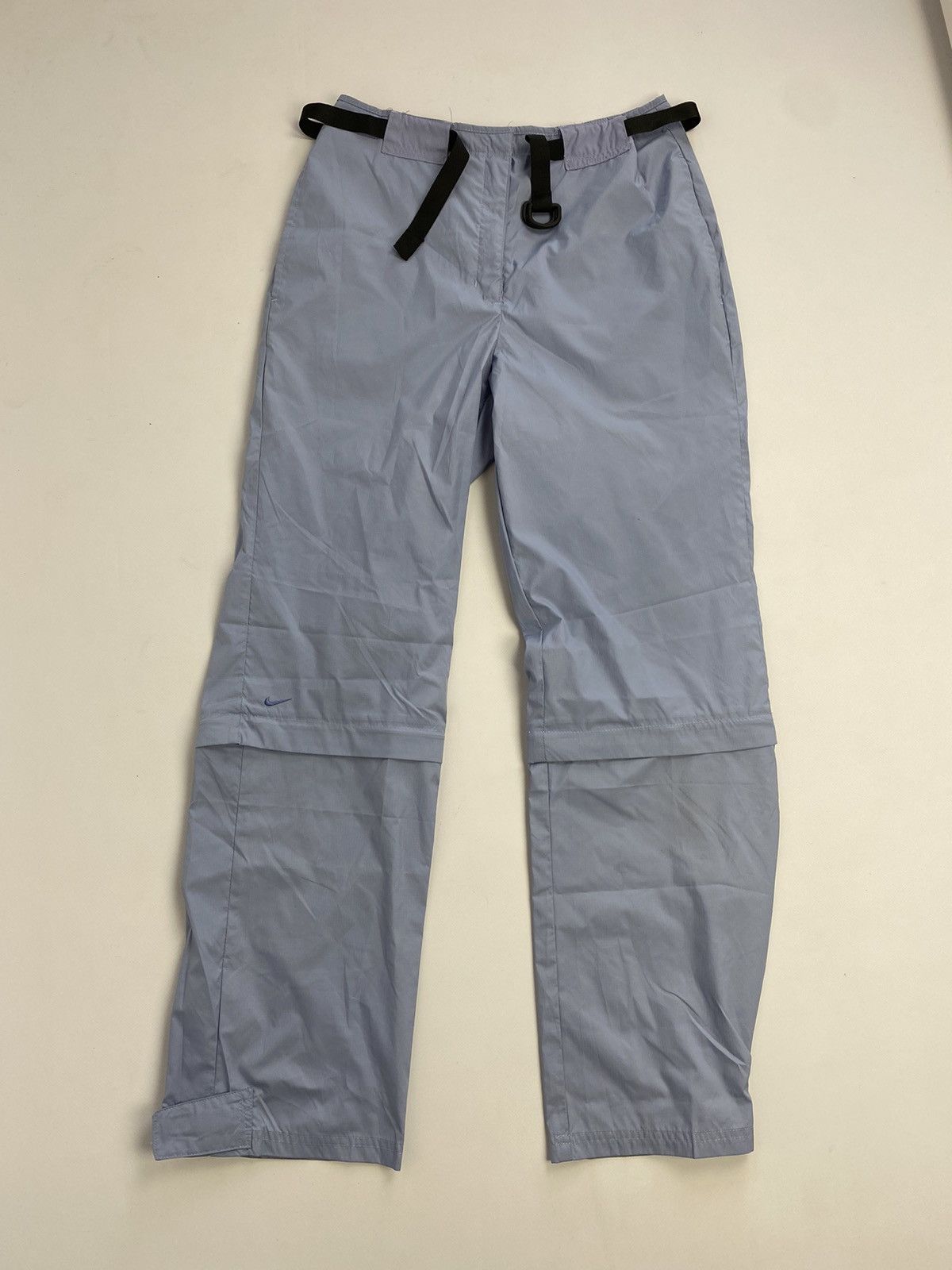 Nike × Vintage Vintage 2yk Nike Small Swoosh Clima Fit 2 in 1 Track Pants Size 28" / US 6 / IT 42 - 1 Thumbnail