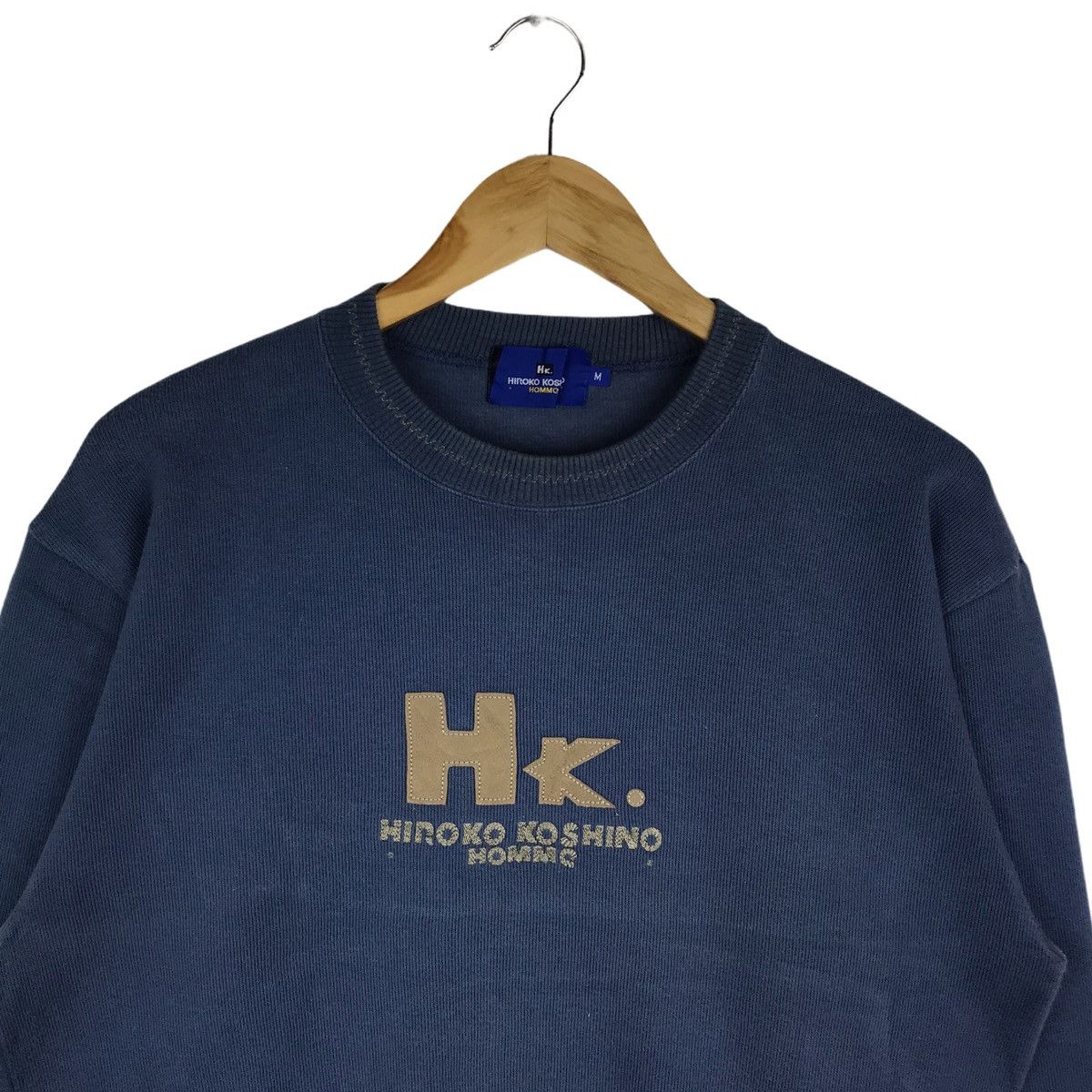 Hiroko Koshino Homme Hiroko Koshino Homme Spell Out Embroidery Sweatshirt Size US M / EU 48-50 / 2 - 2 Thumbnail