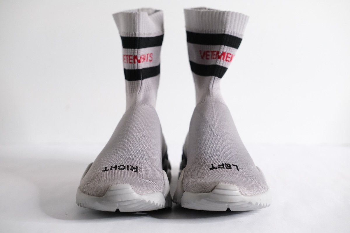 Reebok × Vetements VETEMENTS x Reebok Sock Runner High Grey Size US 6 / EU 39 - 2 Thumbnail