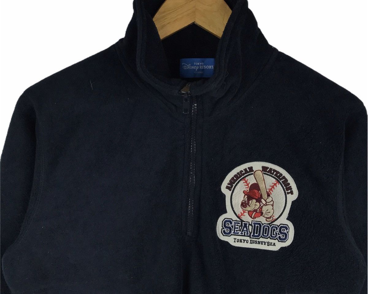 Disney Vintage 00s Sea Dogs Disney Half Zipper Fleece Sweatshirt Size US M / EU 48-50 / 2 - 5 Thumbnail