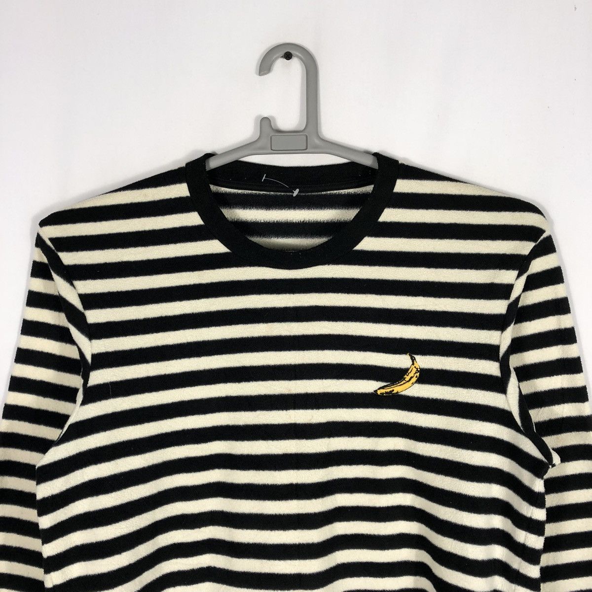 Andy Warhol × Japanese Brand × Vintage Vintage Andy Warhol Stripes Fleece Longsleeves Tee Size US M / EU 48-50 / 2 - 2 Thumbnail