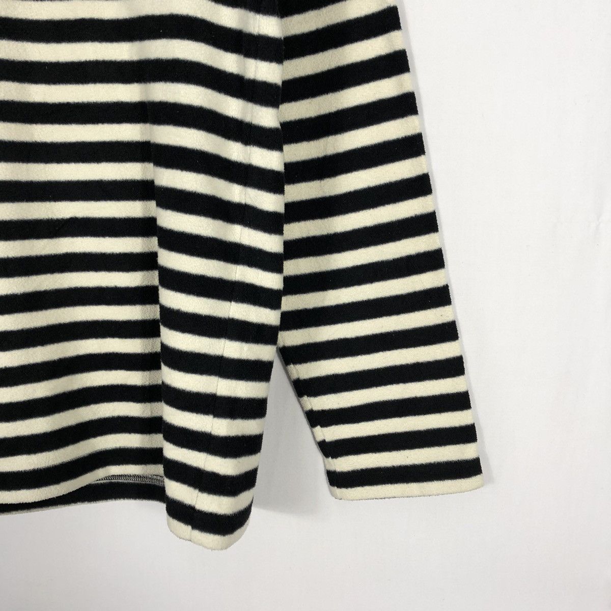Andy Warhol × Japanese Brand × Vintage Vintage Andy Warhol Stripes Fleece Longsleeves Tee Size US M / EU 48-50 / 2 - 6 Thumbnail