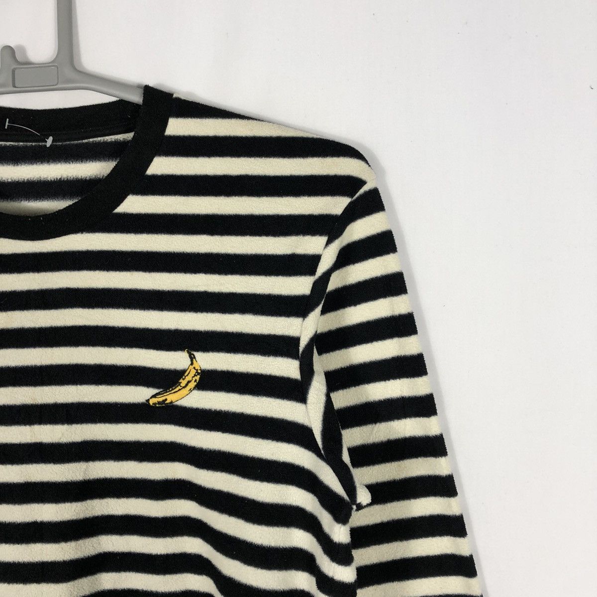 Andy Warhol × Japanese Brand × Vintage Vintage Andy Warhol Stripes Fleece Longsleeves Tee Size US M / EU 48-50 / 2 - 5 Thumbnail