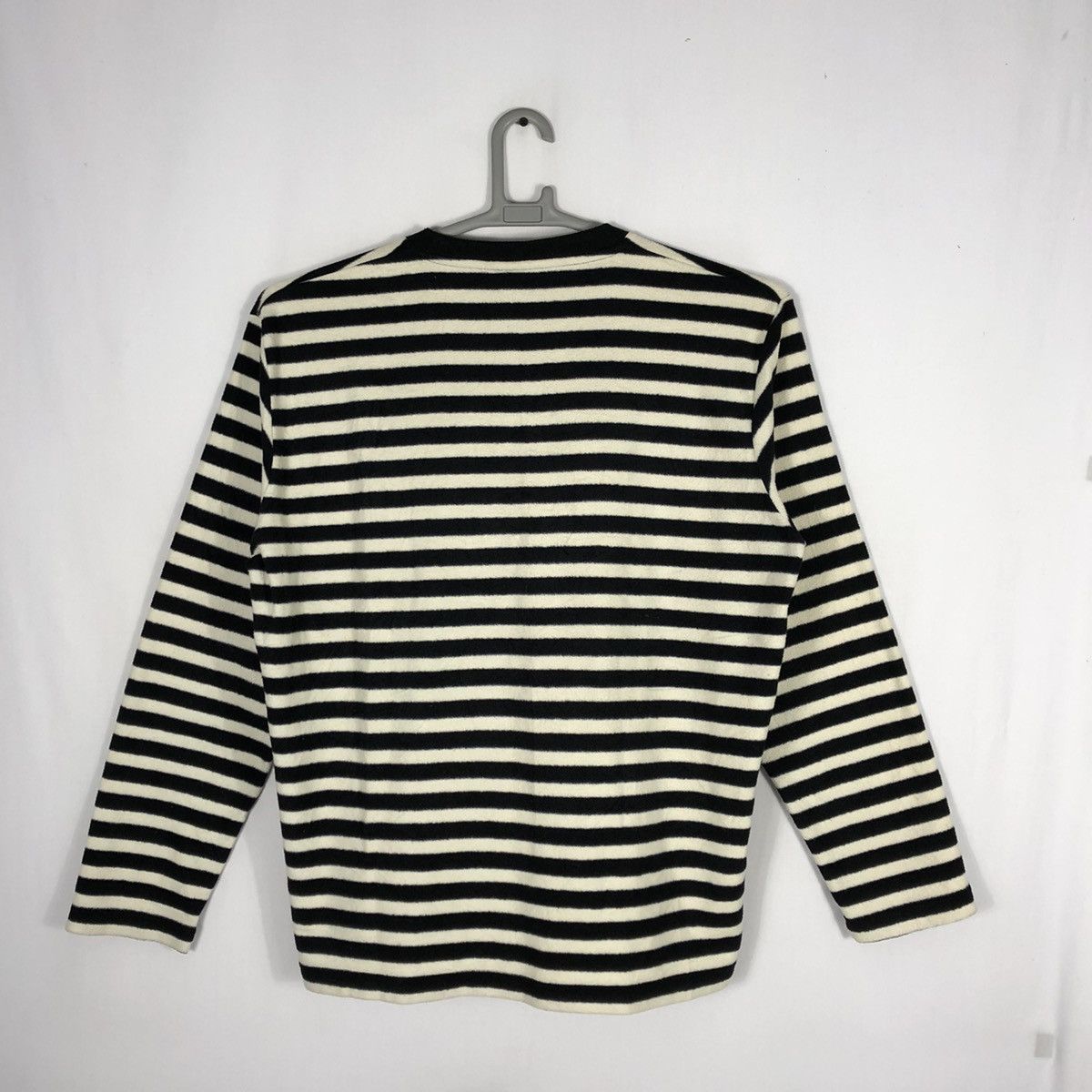 Andy Warhol × Japanese Brand × Vintage Vintage Andy Warhol Stripes Fleece Longsleeves Tee Size US M / EU 48-50 / 2 - 4 Thumbnail