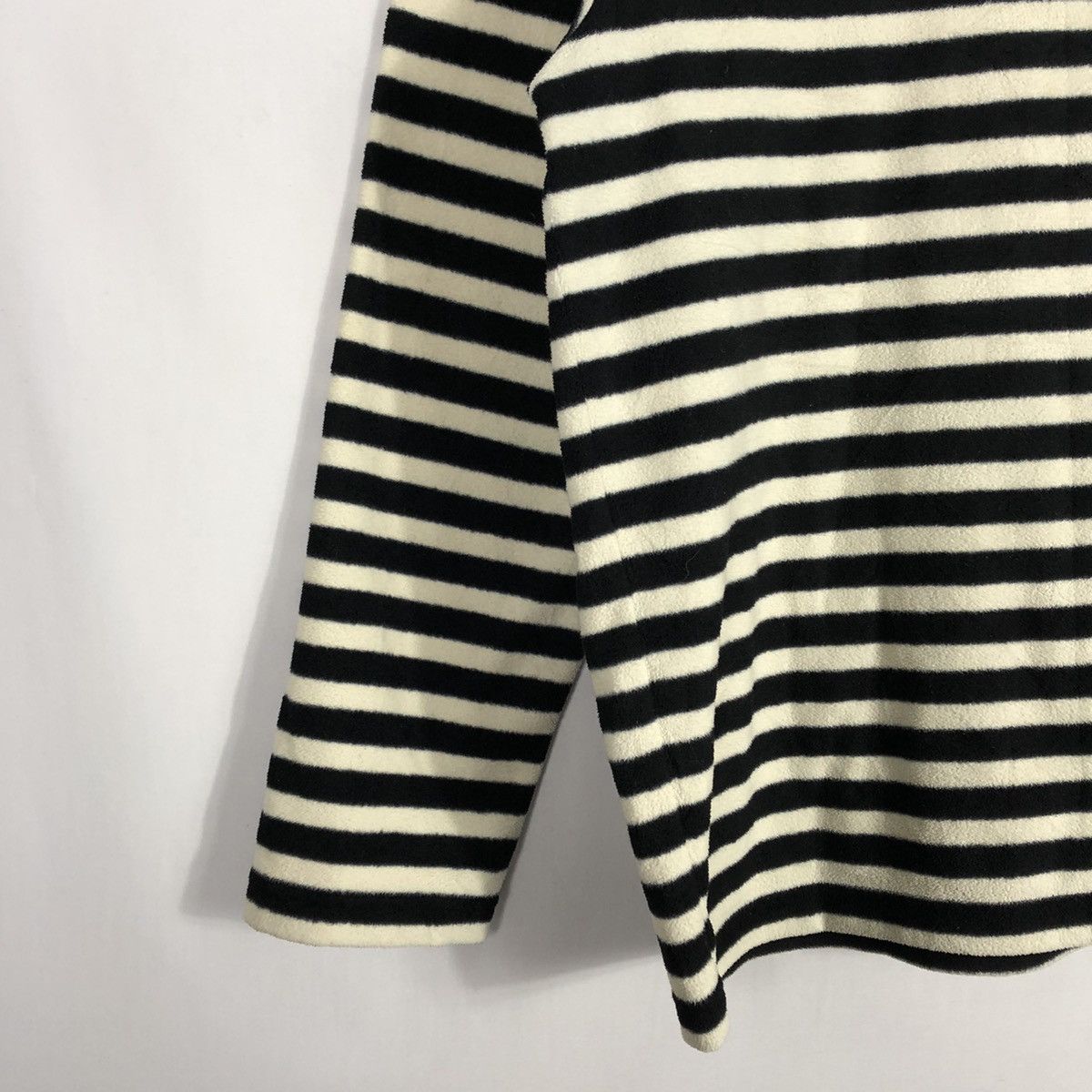 Andy Warhol × Japanese Brand × Vintage Vintage Andy Warhol Stripes Fleece Longsleeves Tee Size US M / EU 48-50 / 2 - 8 Thumbnail