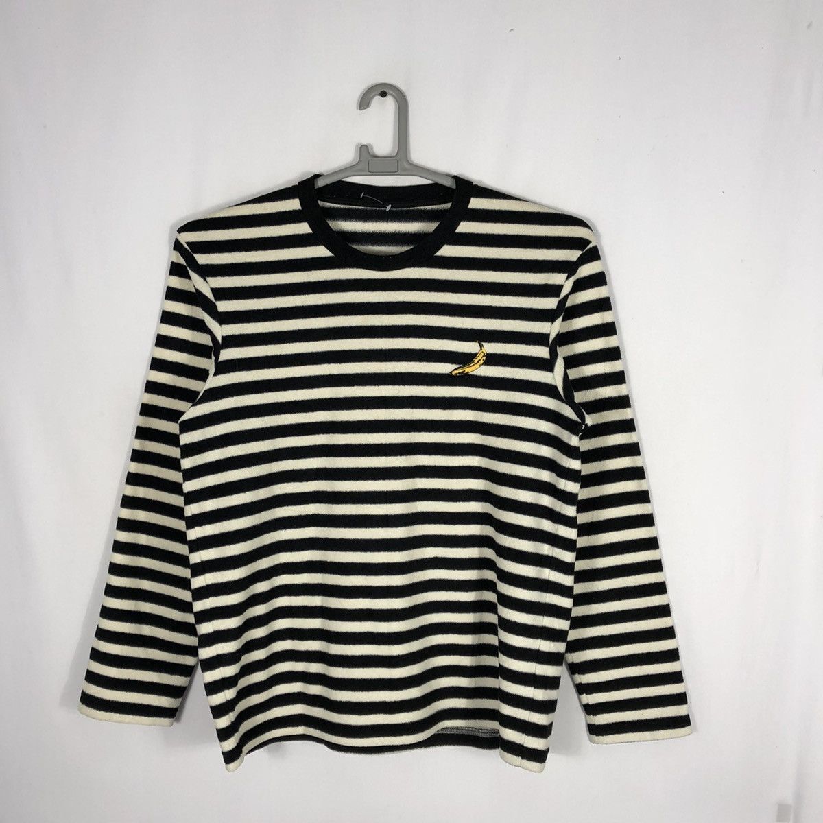 Andy Warhol × Japanese Brand × Vintage Vintage Andy Warhol Stripes Fleece Longsleeves Tee Size US M / EU 48-50 / 2 - 1 Thumbnail