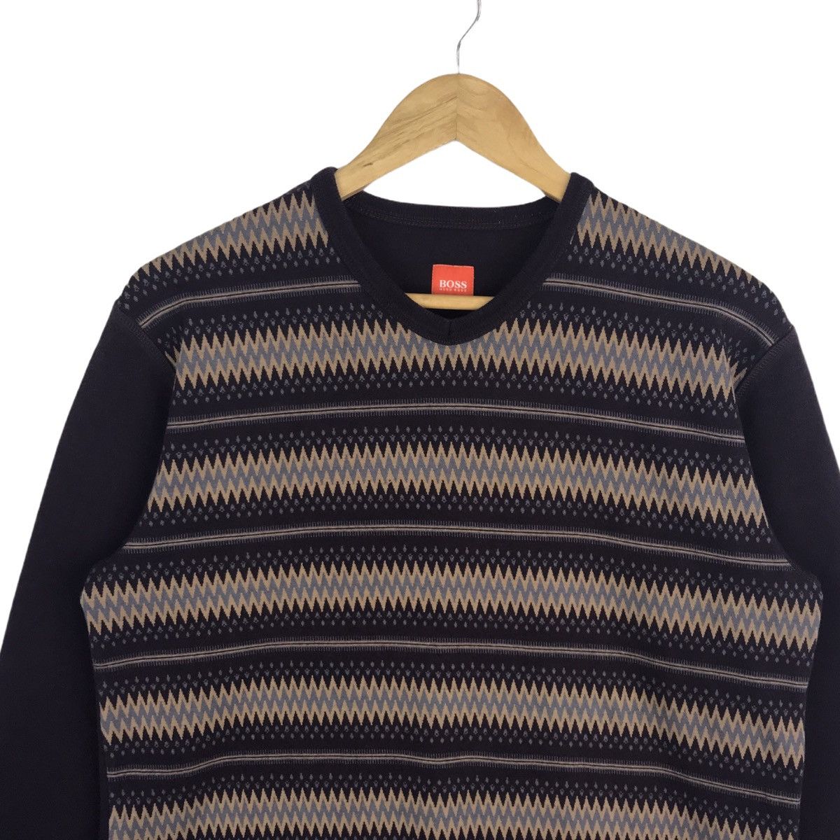 Hugo Boss Hugo Boss Stripe Long Sleeve Pullover Size US M / EU 48-50 / 2 - 2 Thumbnail