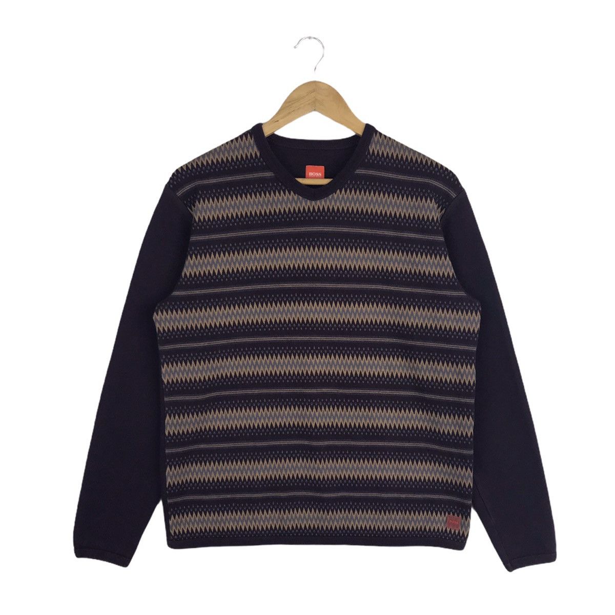 Hugo Boss Hugo Boss Stripe Long Sleeve Pullover Size US M / EU 48-50 / 2 - 1 Thumbnail