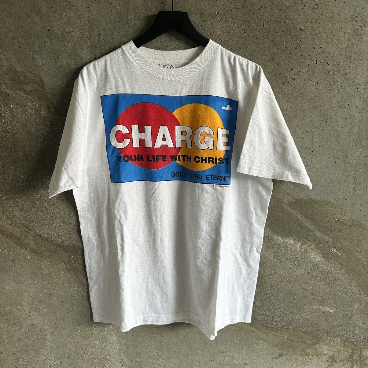 Vintage 90s Vintage Single stitch Jesus Tee Size US L / EU 52-54 / 3 - 2 Thumbnail