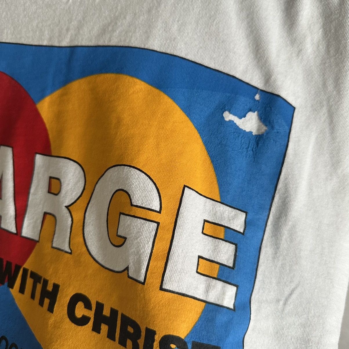 Vintage 90s Vintage Single stitch Jesus Tee Size US L / EU 52-54 / 3 - 5 Thumbnail