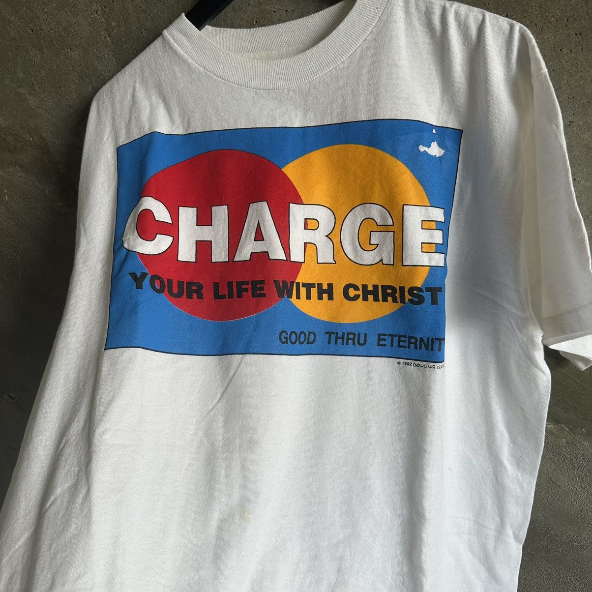 Vintage 90s Vintage Single stitch Jesus Tee Size US L / EU 52-54 / 3 - 3 Thumbnail