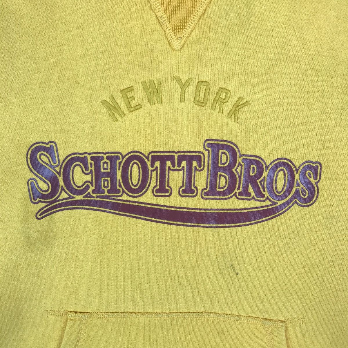 Schott Vintage Schott Bros New York Hoodie Pullover Sweatshirt Size US XL / EU 56 / 4 - 3 Thumbnail