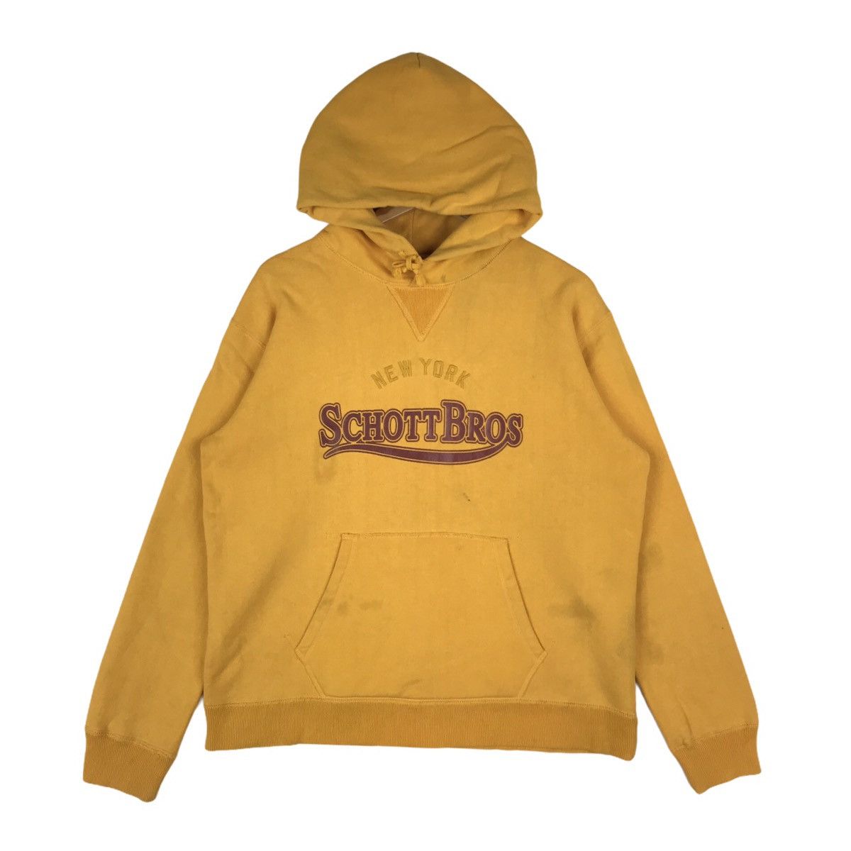 Schott Vintage Schott Bros New York Hoodie Pullover Sweatshirt Size US XL / EU 56 / 4 - 1 Thumbnail