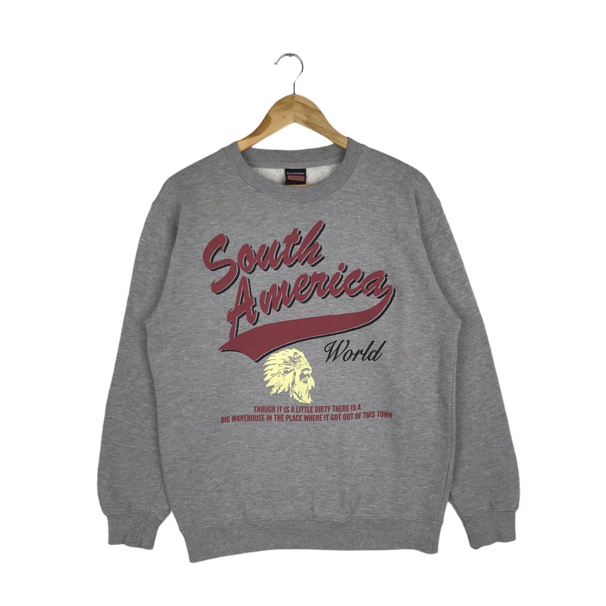 Vintage Vintage South America World Sweatshirt Size US L / EU 52-54 / 3 - 1 Thumbnail