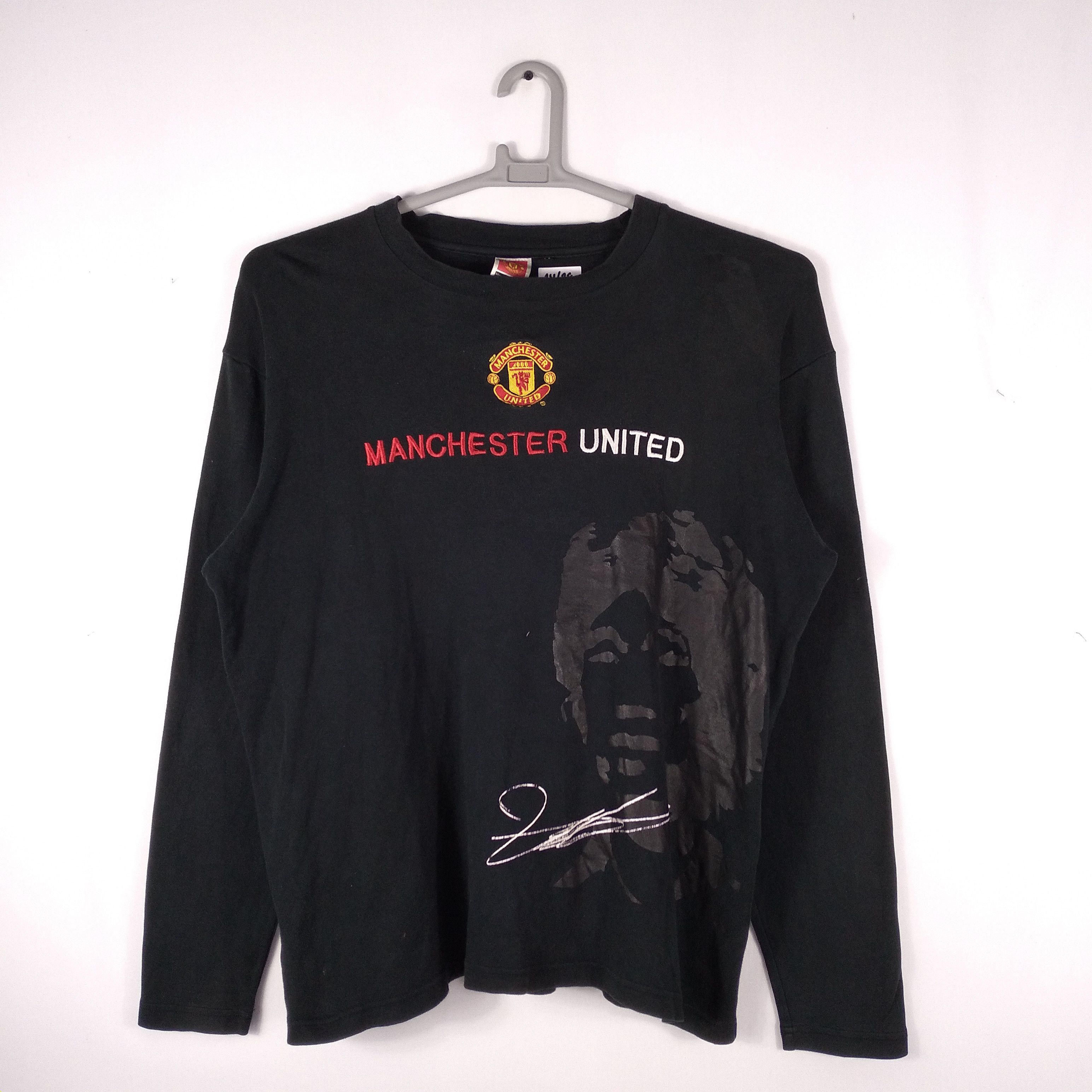 image of Manchester United x Vintage Park Ji Sung Red Devils Signature Big Image Tribute Tee in Black (Size 