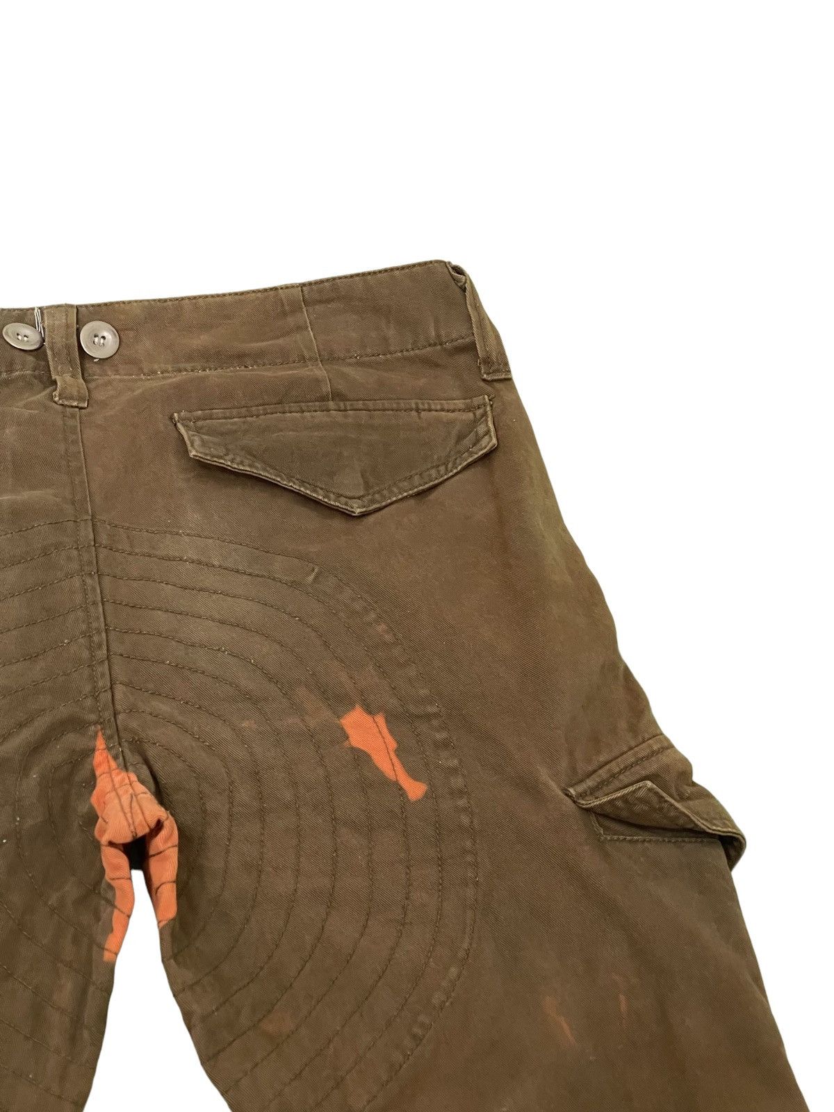 GOSTAR DE FUGA Flare Cargo Pant Fuga Unusual Bleach Boot Cut 3🟦7 Size US 32 / EU 48 - 9 Thumbnail