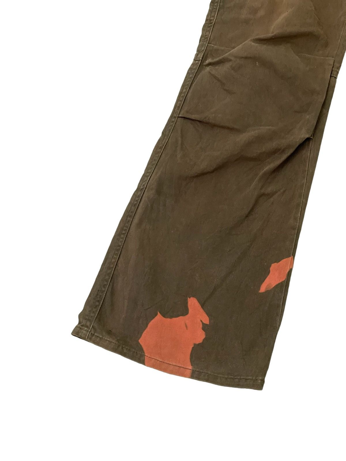 GOSTAR DE FUGA Flare Cargo Pant Fuga Unusual Bleach Boot Cut 3🟦7 Size US 32 / EU 48 - 14 Thumbnail