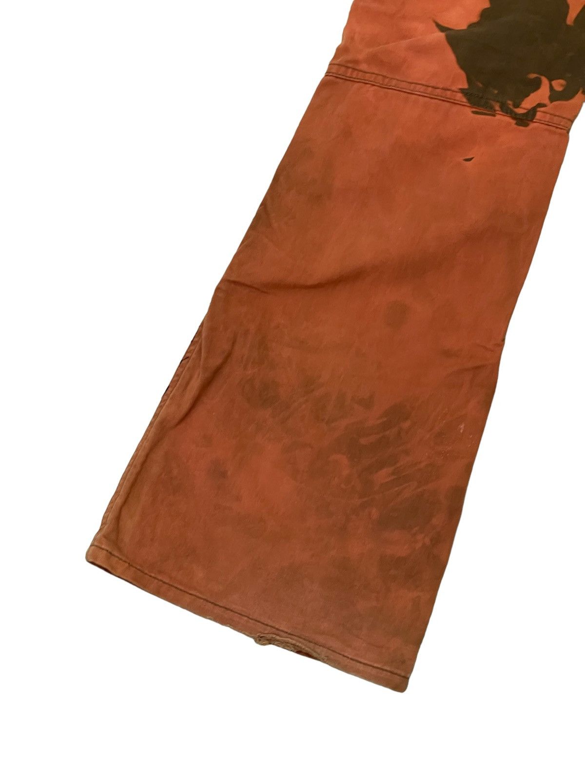 GOSTAR DE FUGA Flare Cargo Pant Fuga Unusual Bleach Boot Cut 3🟦7 Size US 32 / EU 48 - 5 Thumbnail