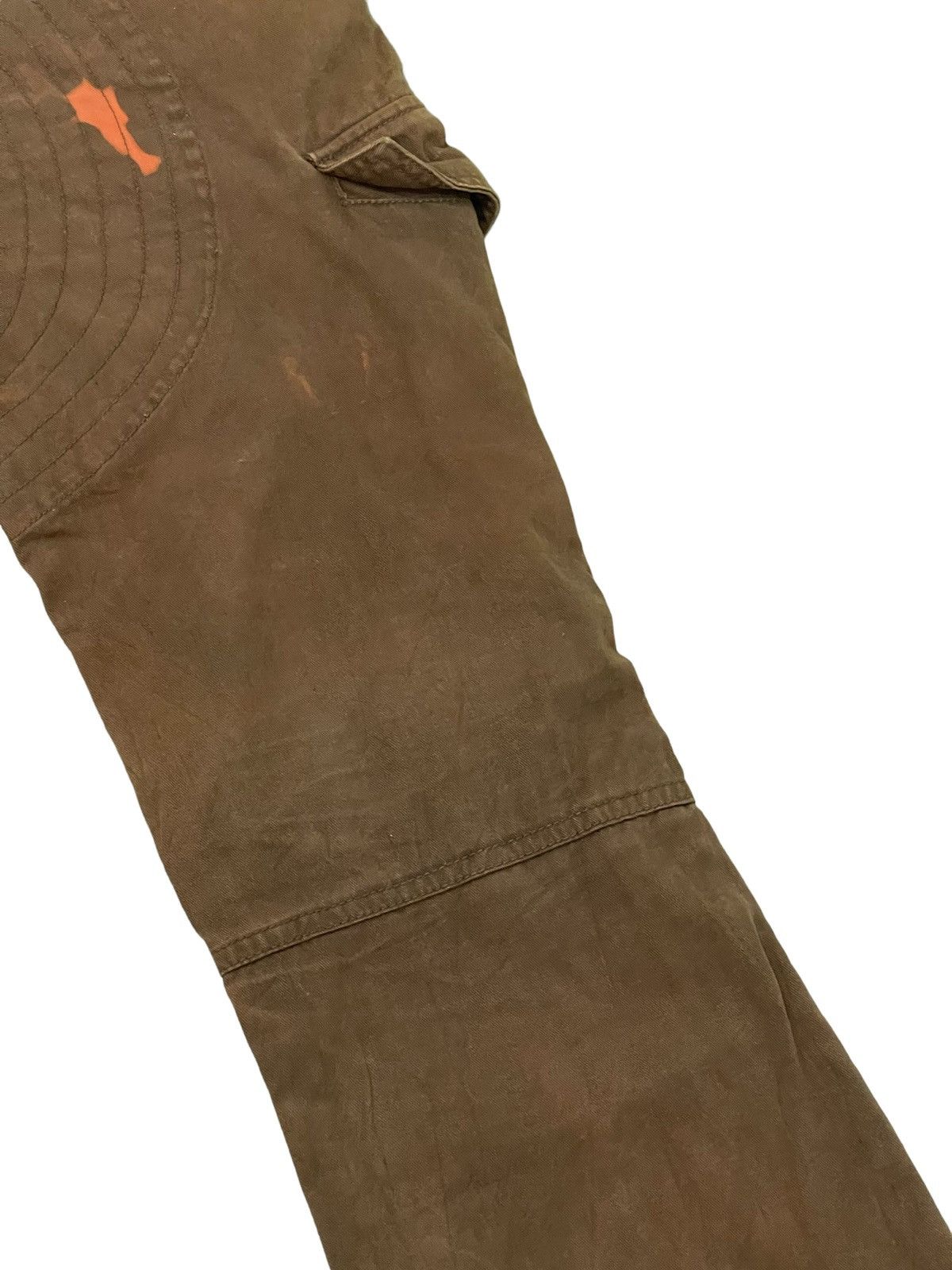GOSTAR DE FUGA Flare Cargo Pant Fuga Unusual Bleach Boot Cut 3🟦7 Size US 32 / EU 48 - 7 Thumbnail
