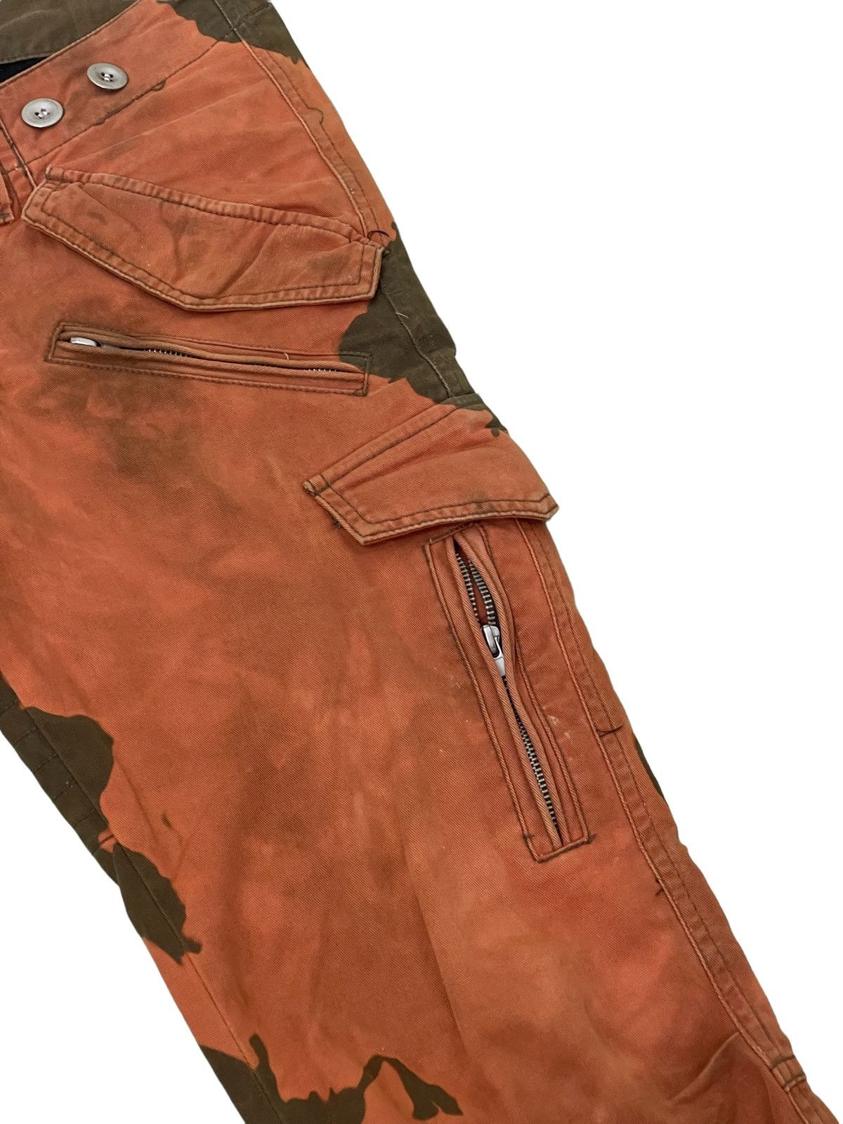 GOSTAR DE FUGA Flare Cargo Pant Fuga Unusual Bleach Boot Cut 3🟦7 Size US 32 / EU 48 - 17 Thumbnail