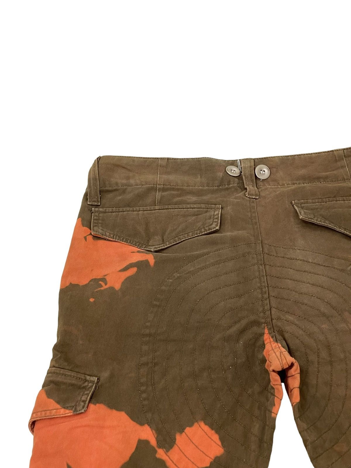 GOSTAR DE FUGA Flare Cargo Pant Fuga Unusual Bleach Boot Cut 3🟦7 Size US 32 / EU 48 - 8 Thumbnail